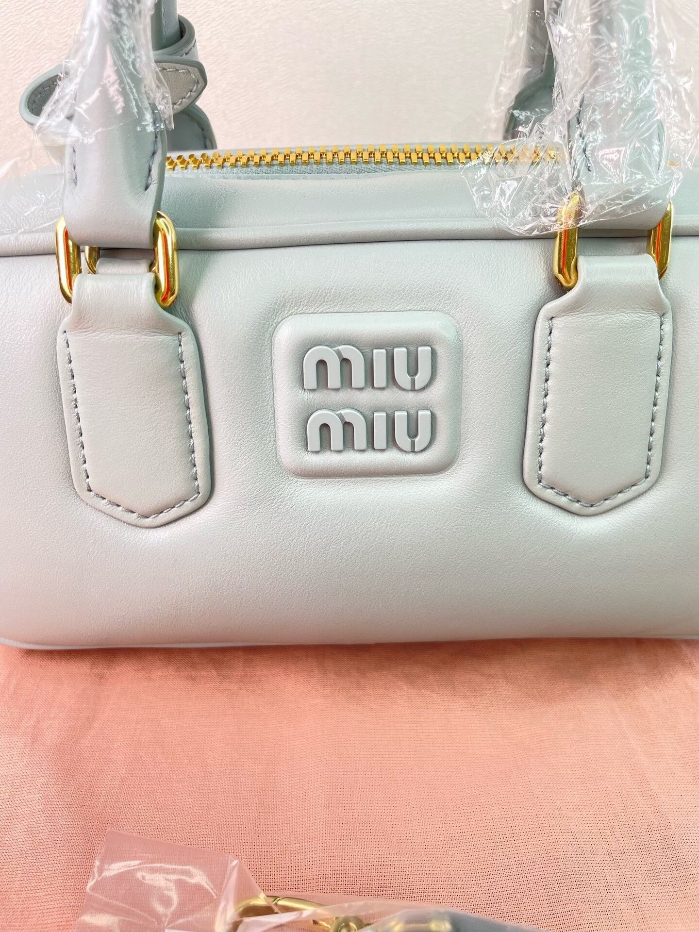 Miu Miu Miu Miu Arcadie Gold Hardware Handbag Size ONE SIZE - 9 Thumbnail