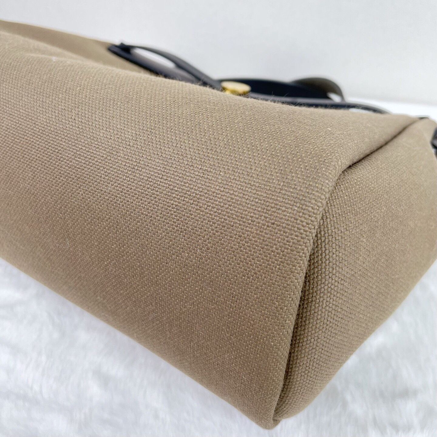 Hermes Hermes Herbag 31 Taupe Canvas Gold Hardware Size ONE SIZE - 6 Thumbnail