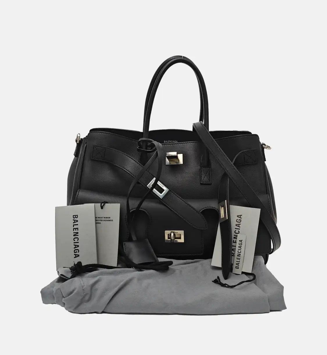 Balenciaga BALENCIAGA Bel Air Small black cowhide leather shoulder bag handbag crossbody ba Size ONE SIZE - 8 Thumbnail