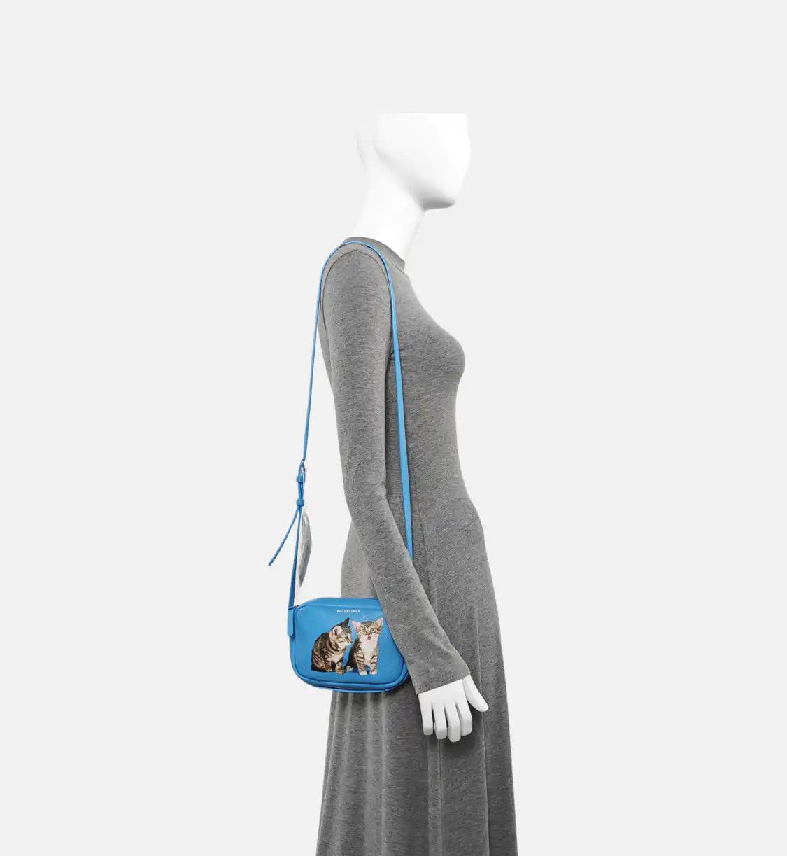 Balenciaga BALENCIAGA Everyday blue cowhide leather shoulder bag silver hardware Size ONE SIZE - 2 Thumbnail