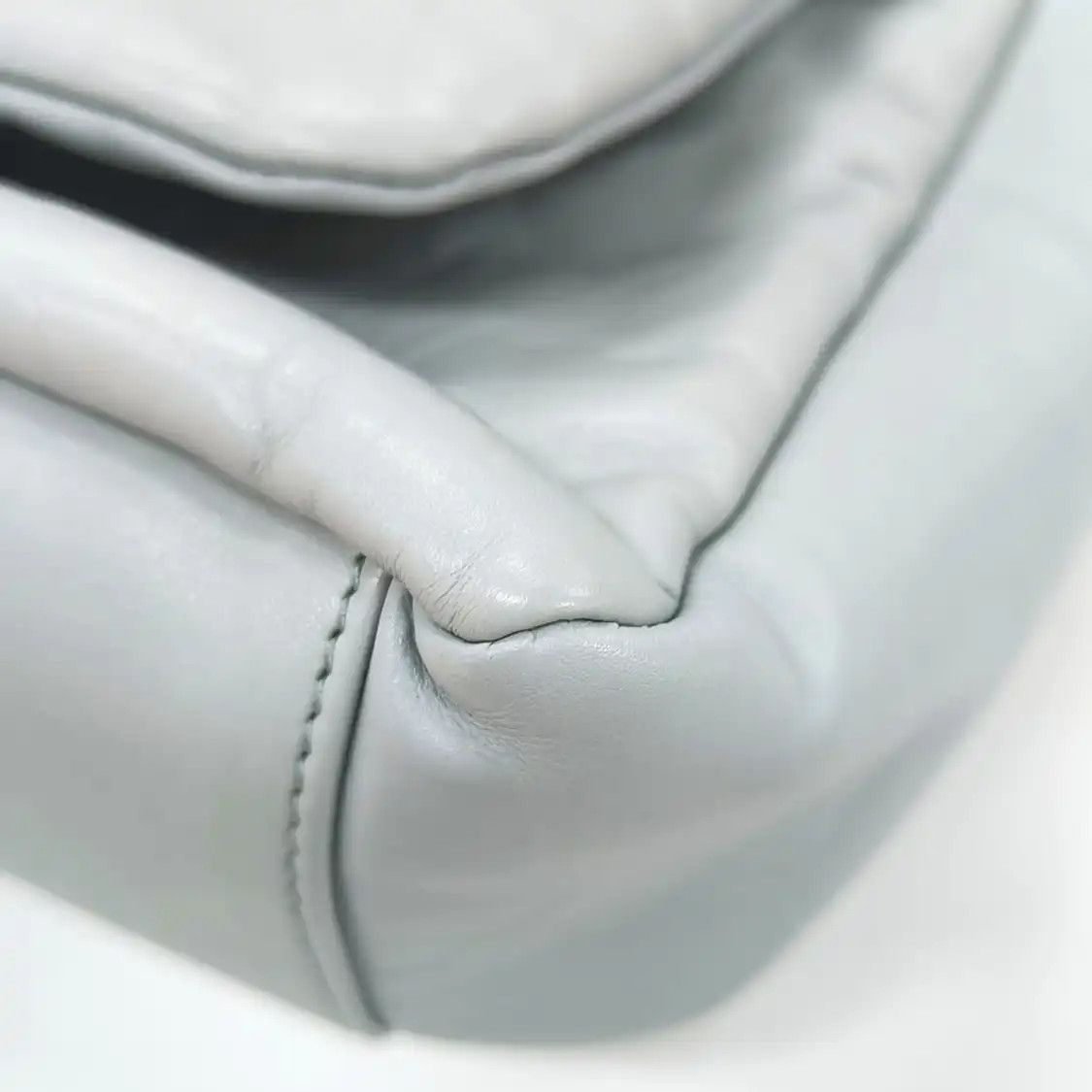 Balenciaga BALENCIAGA Monaco Small light bluecowhide leather handbag shoulder bag silver ha Size ONE SIZE - 12 Thumbnail