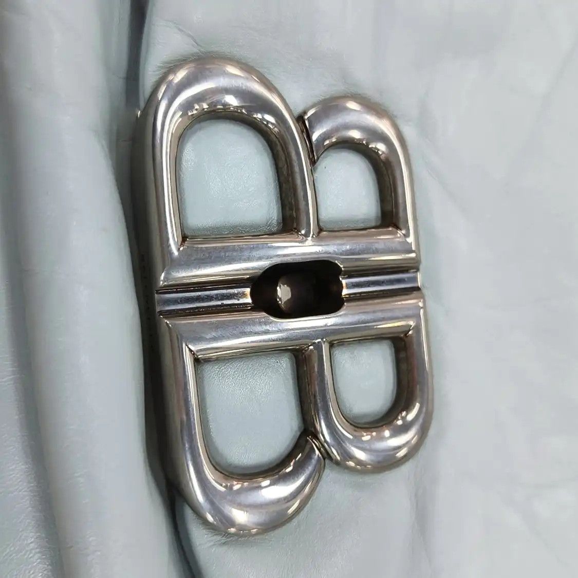 Balenciaga BALENCIAGA Monaco Small light bluecowhide leather handbag shoulder bag silver ha Size ONE SIZE - 9 Thumbnail