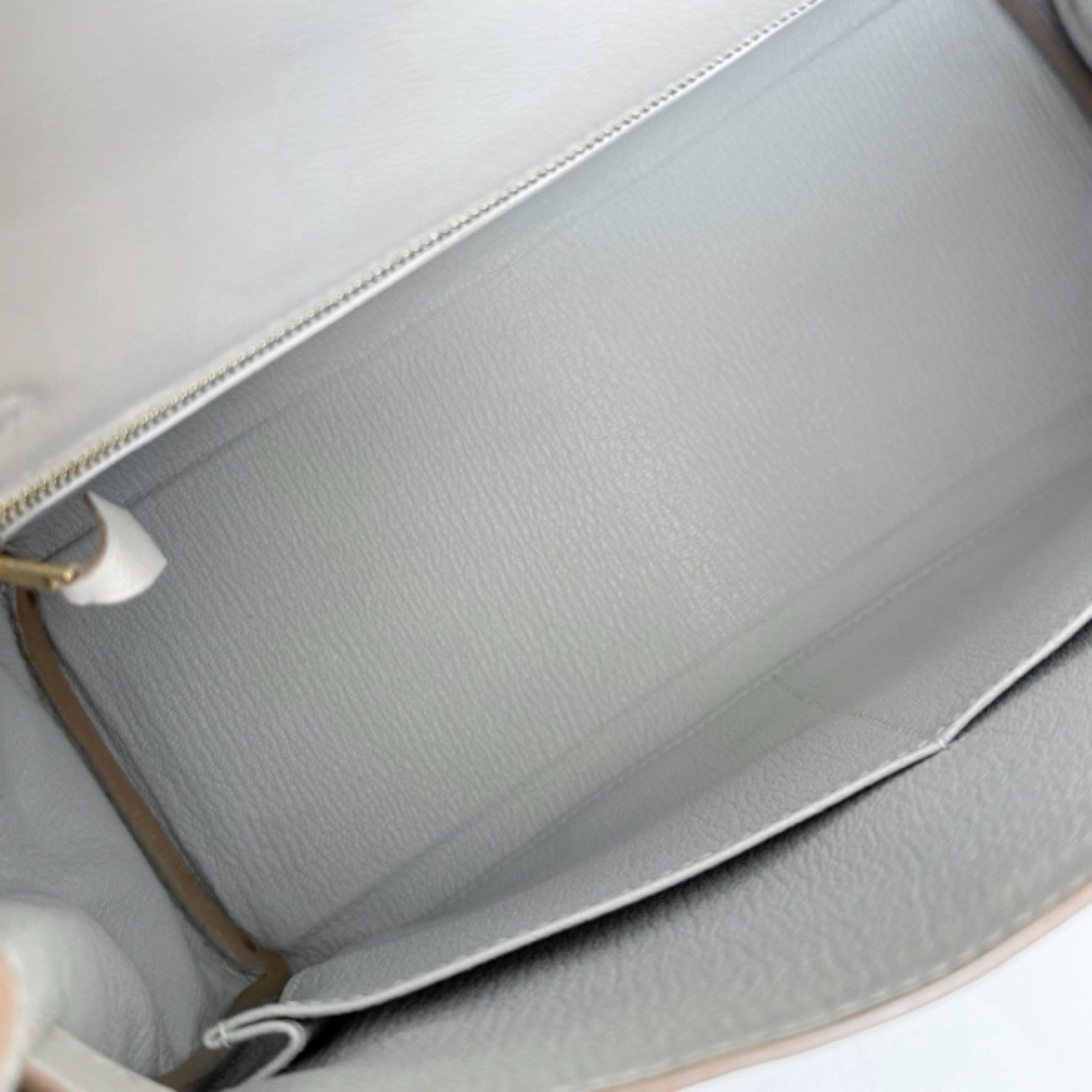 Hermes Hermes Kelly 28 Evercolor Leather Pearl Gray Gold Hardware Size ONE SIZE - 5 Thumbnail