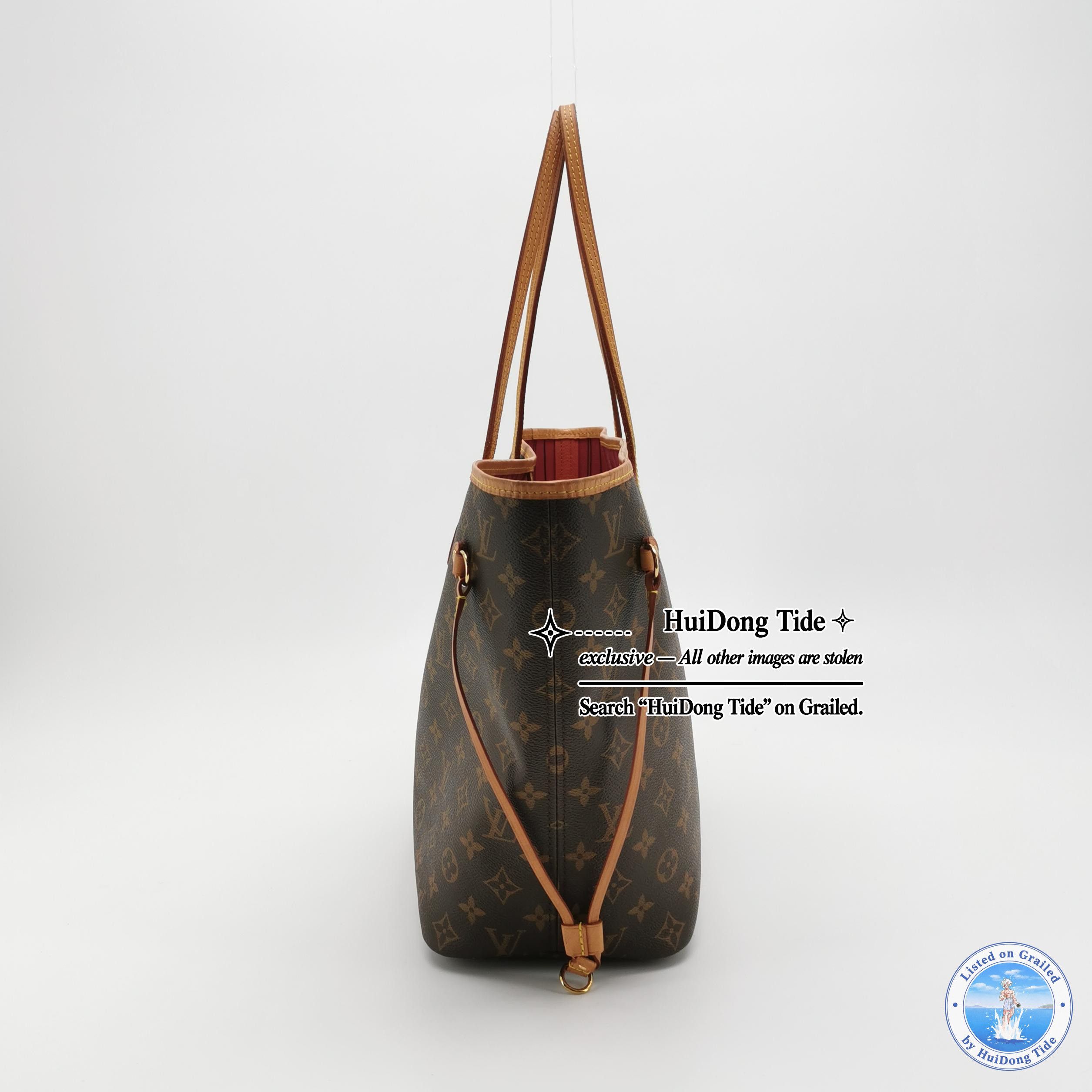 Louis Vuitton Louis Vuitton Neverfull MM Monogram Tote Bag One Size Size ONE SIZE - 3 Thumbnail