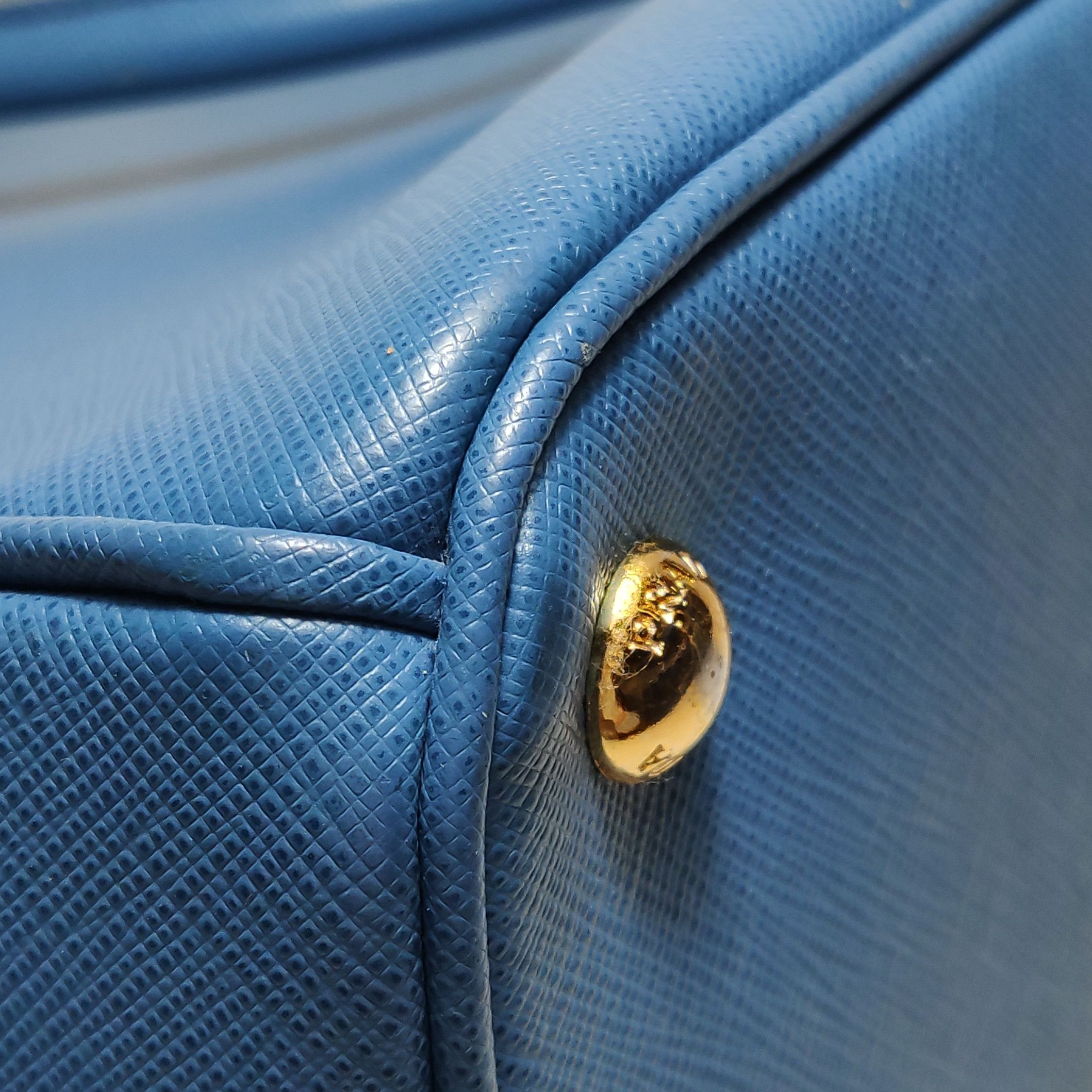 Prada Prada Galleria Saffiano Leather Tote Bag Blue Size ONE SIZE - 20 Thumbnail