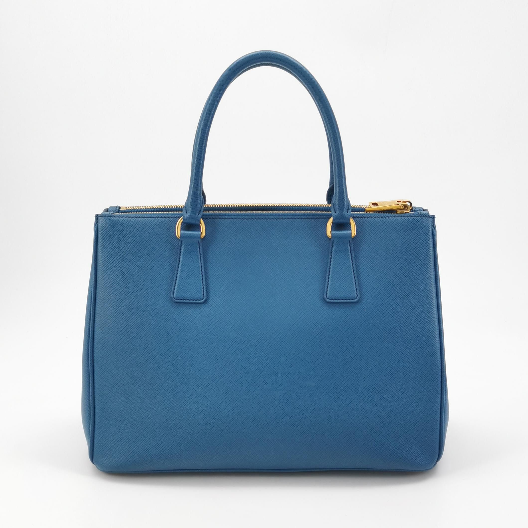 Prada Prada Galleria Saffiano Leather Tote Bag Blue Size ONE SIZE - 5 Thumbnail