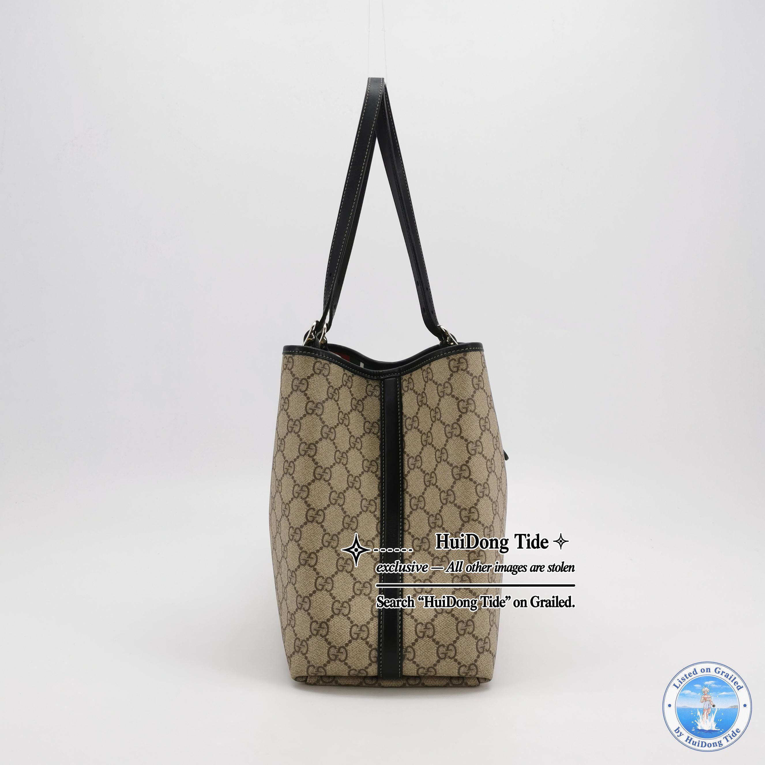 Gucci Gucci GG Supreme Emblem Tote Bag Size ONE SIZE - 3 Thumbnail