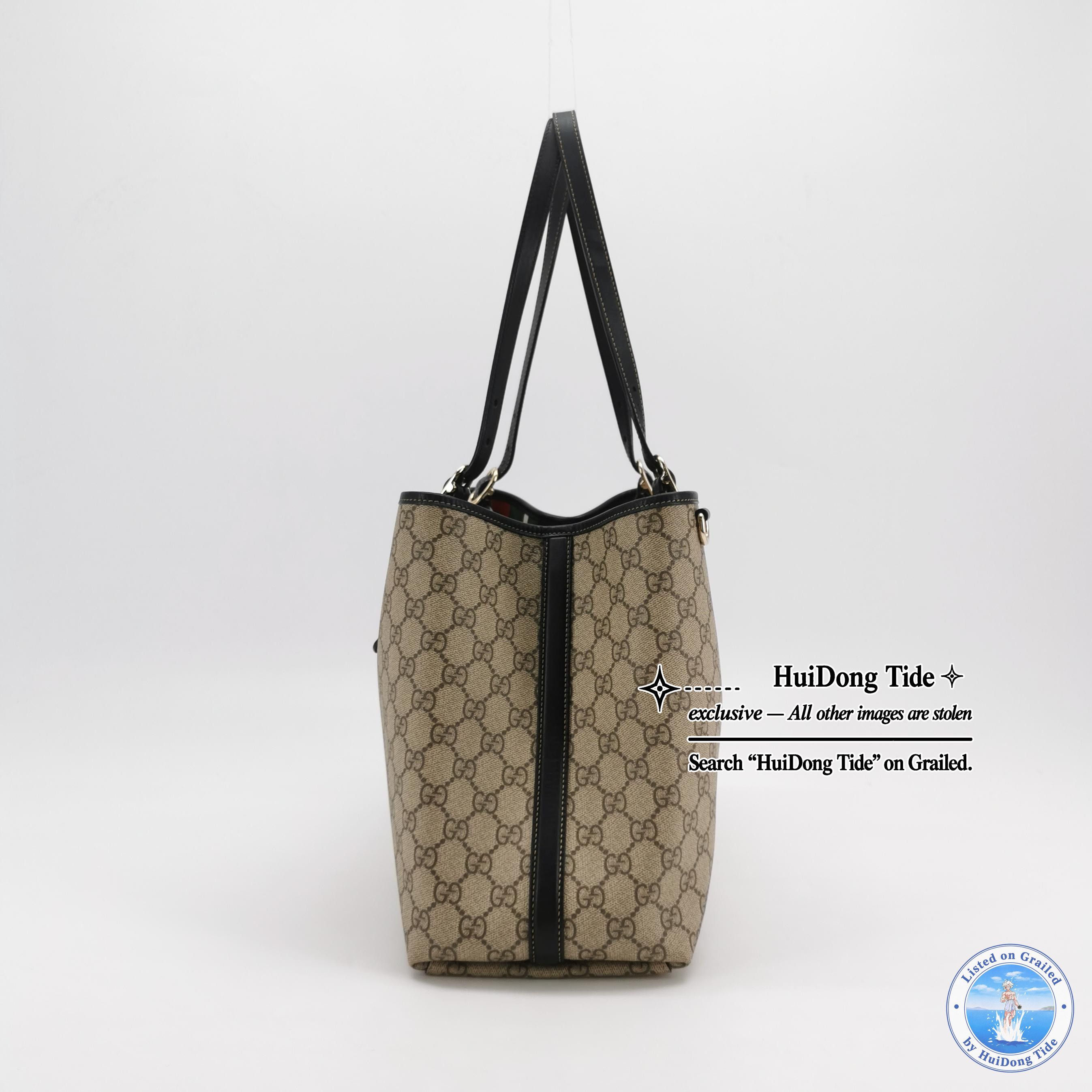 Gucci Gucci GG Supreme Emblem Tote Bag Size ONE SIZE - 4 Thumbnail