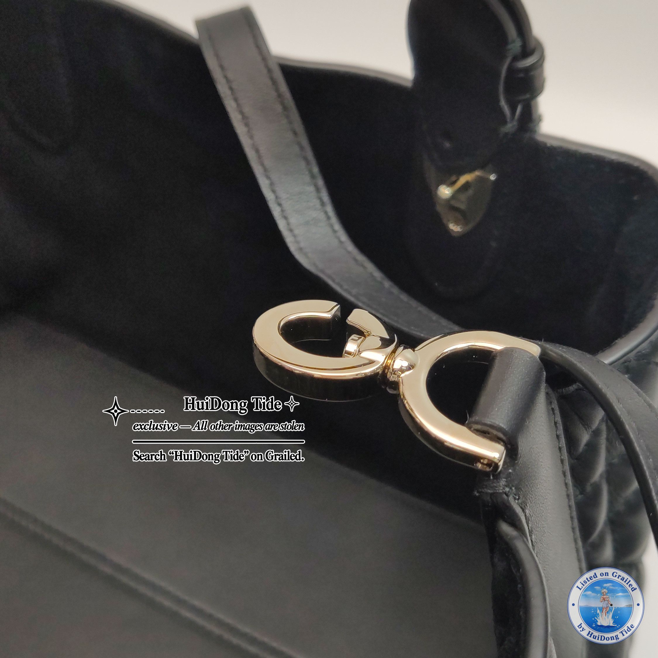 Dior Dior Toujours Small Leather Handle Bag Black Size ONE SIZE - 12 Thumbnail