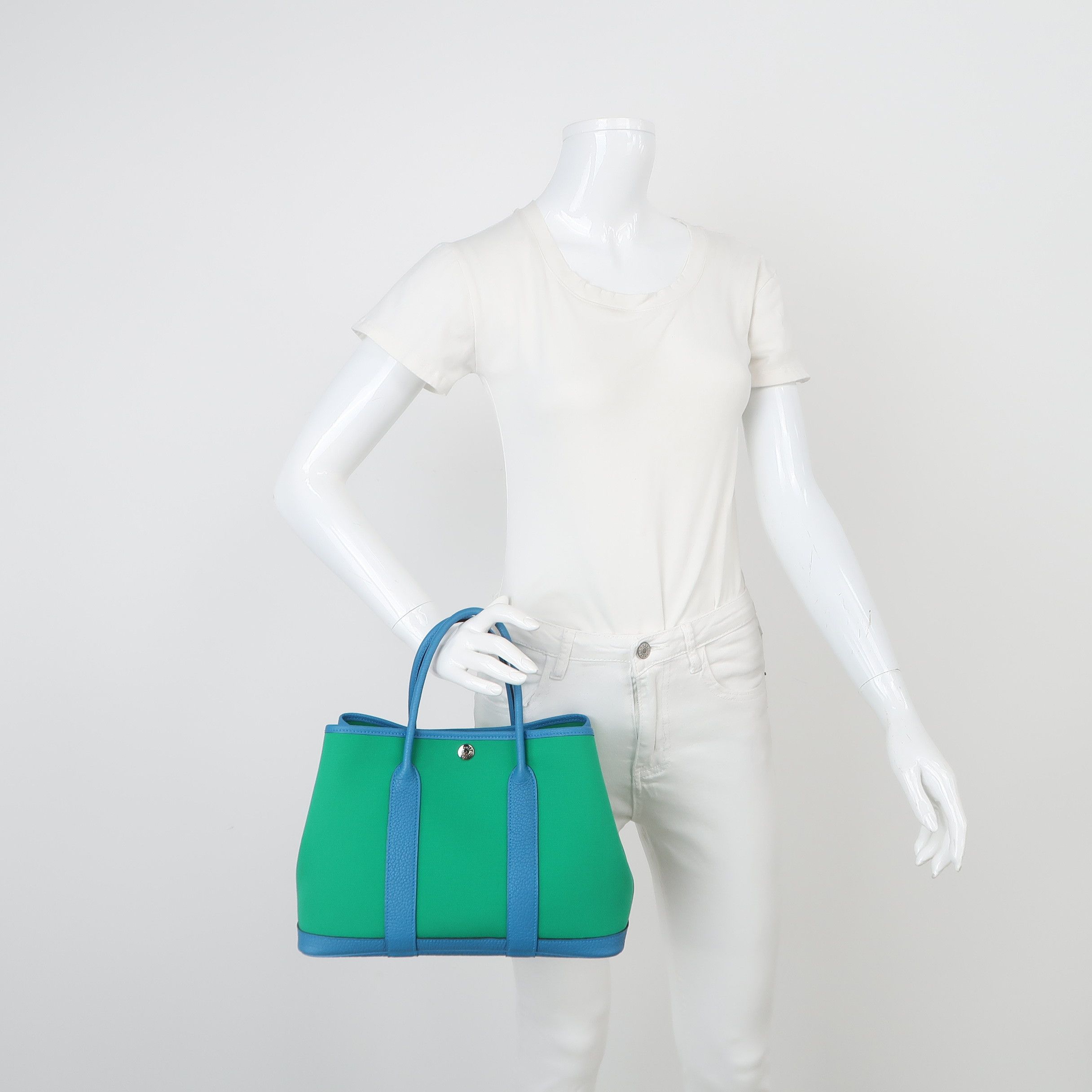 Hermes Hermes Garden Party 30 Canvas Leather Tote Size ONE SIZE Size ONE SIZE - 2 Thumbnail