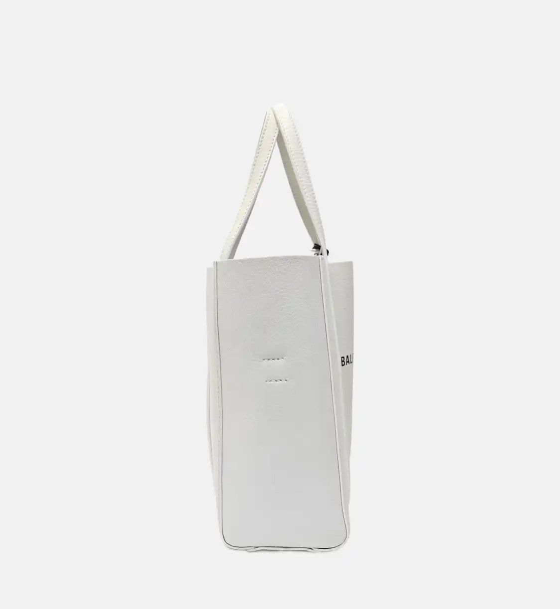 Balenciaga BALENCIAGA Everyday ultra Small white cowhide leather print shoulder bag silver Size ONE SIZE - 4 Thumbnail