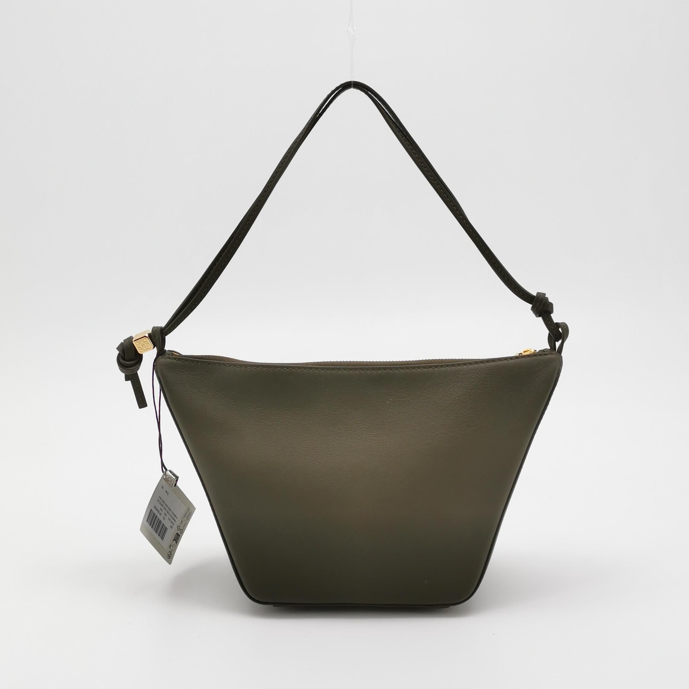 Loewe Loewe Hammock Mini Dark Khaki Leather Hobo Bag Size ONE SIZE - 5 Thumbnail