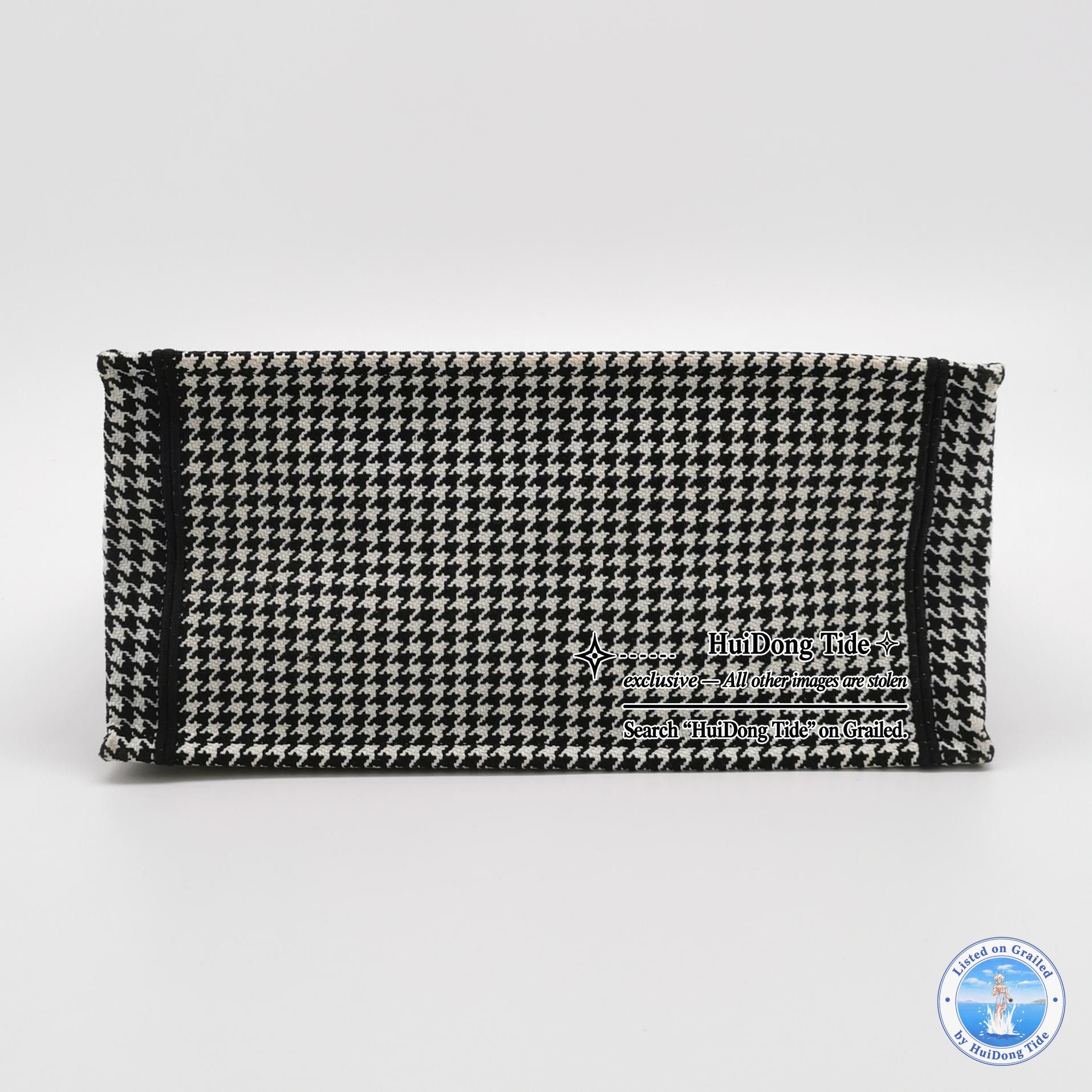 Dior Dior Houndstooth Book Tote Medium Size ONE SIZE - 4 Thumbnail