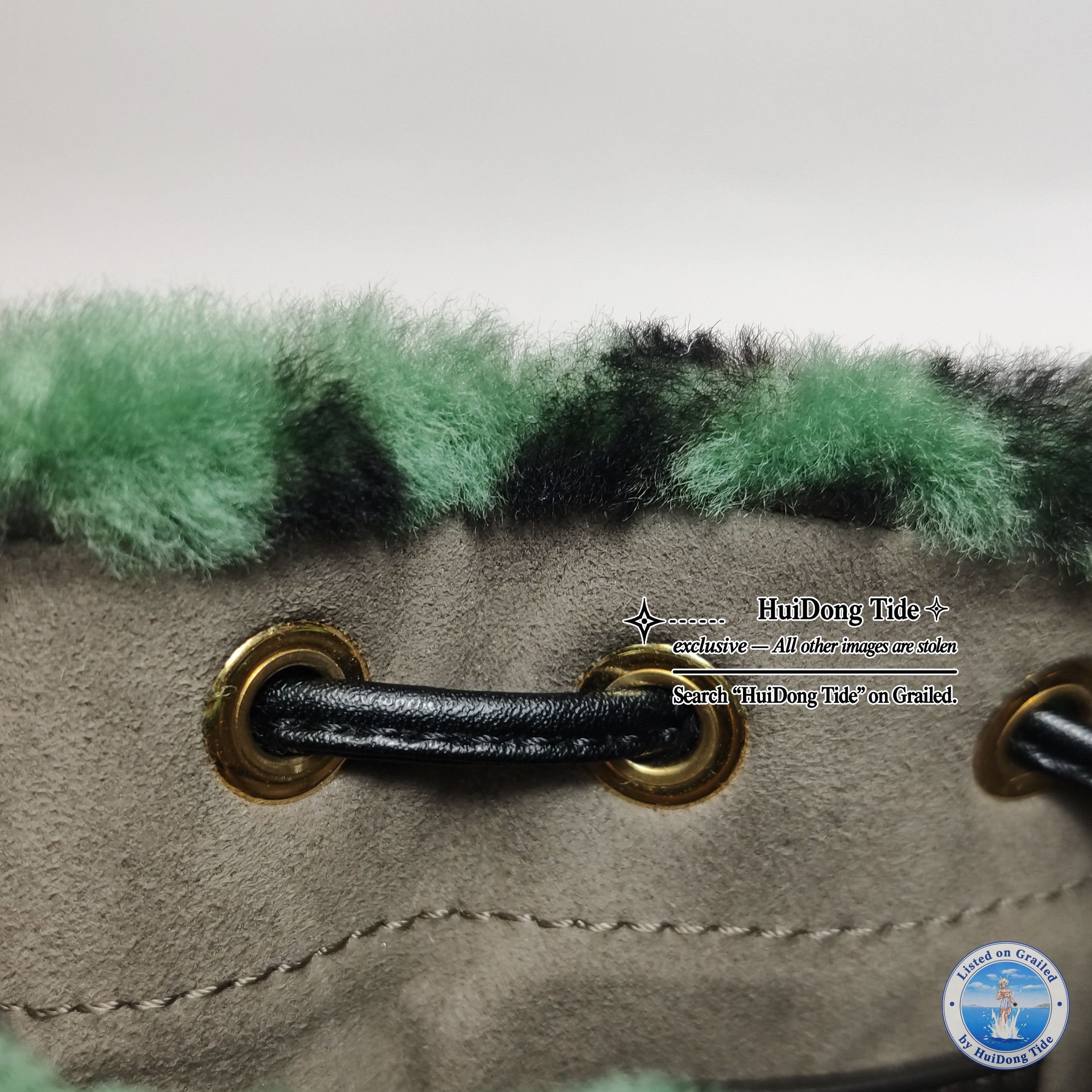Fendi Fendi Mon Tresor Green Shearling Mini Bag One Size Size ONE SIZE - 9 Thumbnail