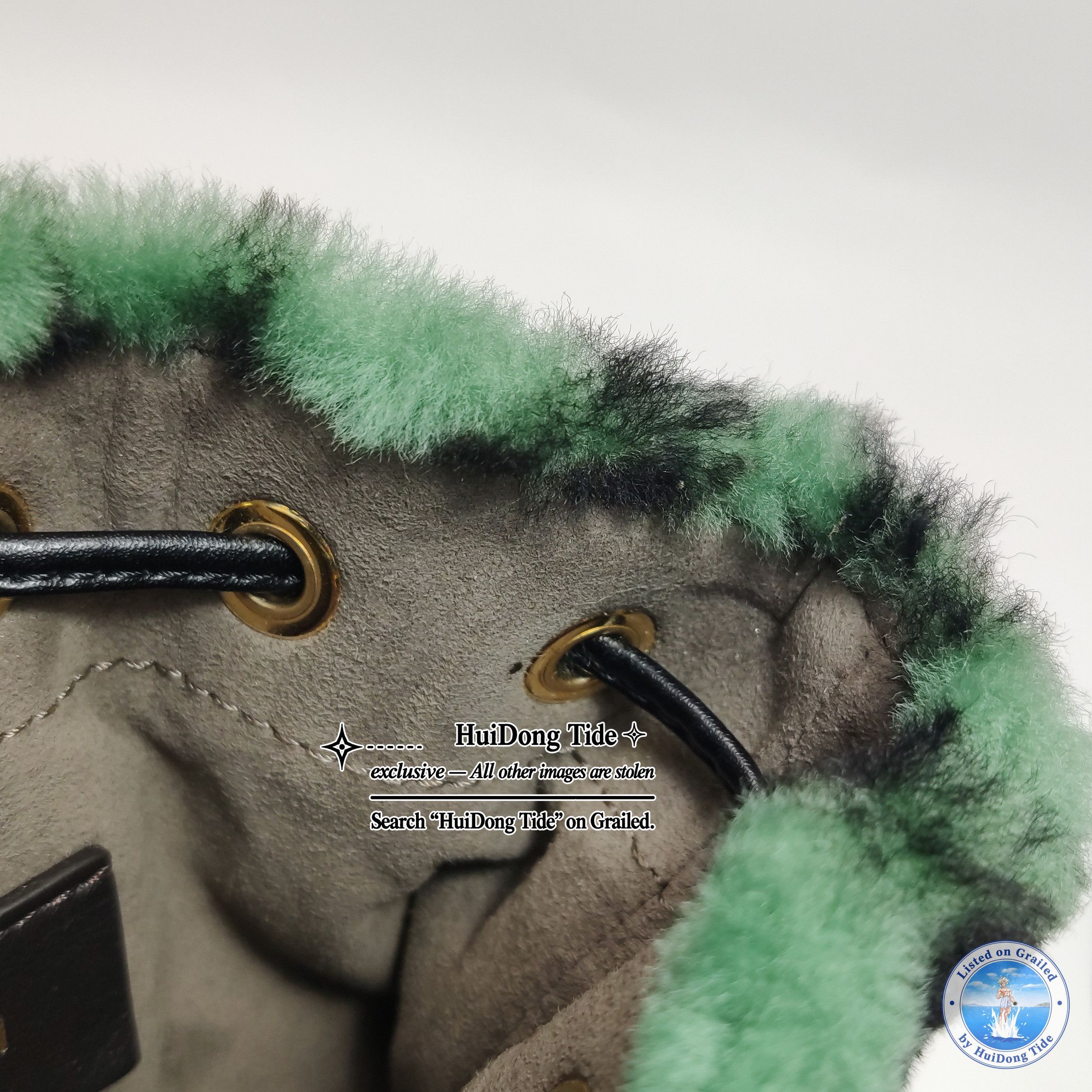 Fendi Fendi Mon Tresor Green Shearling Mini Bag One Size Size ONE SIZE - 5 Thumbnail