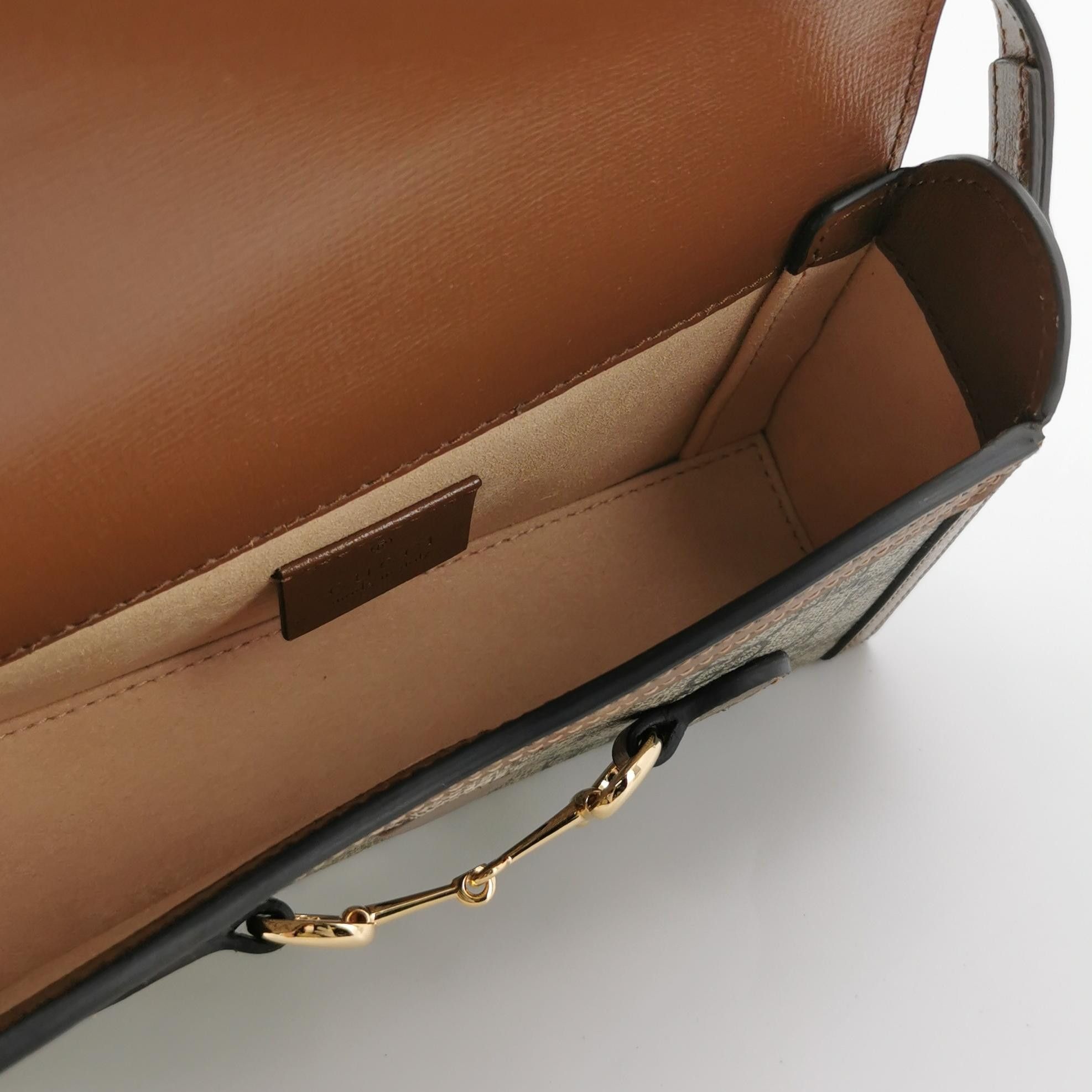 Gucci Gucci 1955 GG Supreme Horsebit Shoulder Bag ONE SIZE Size ONE SIZE - 7 Thumbnail