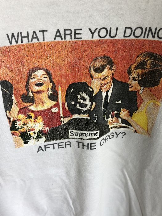 Supreme store orgy shirt