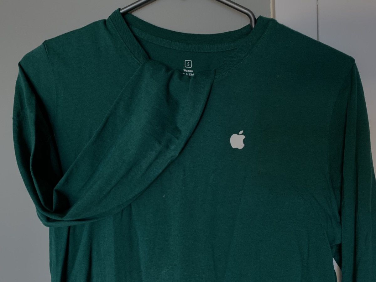 Apple Forest Green Apple staff Tshirt Grailed