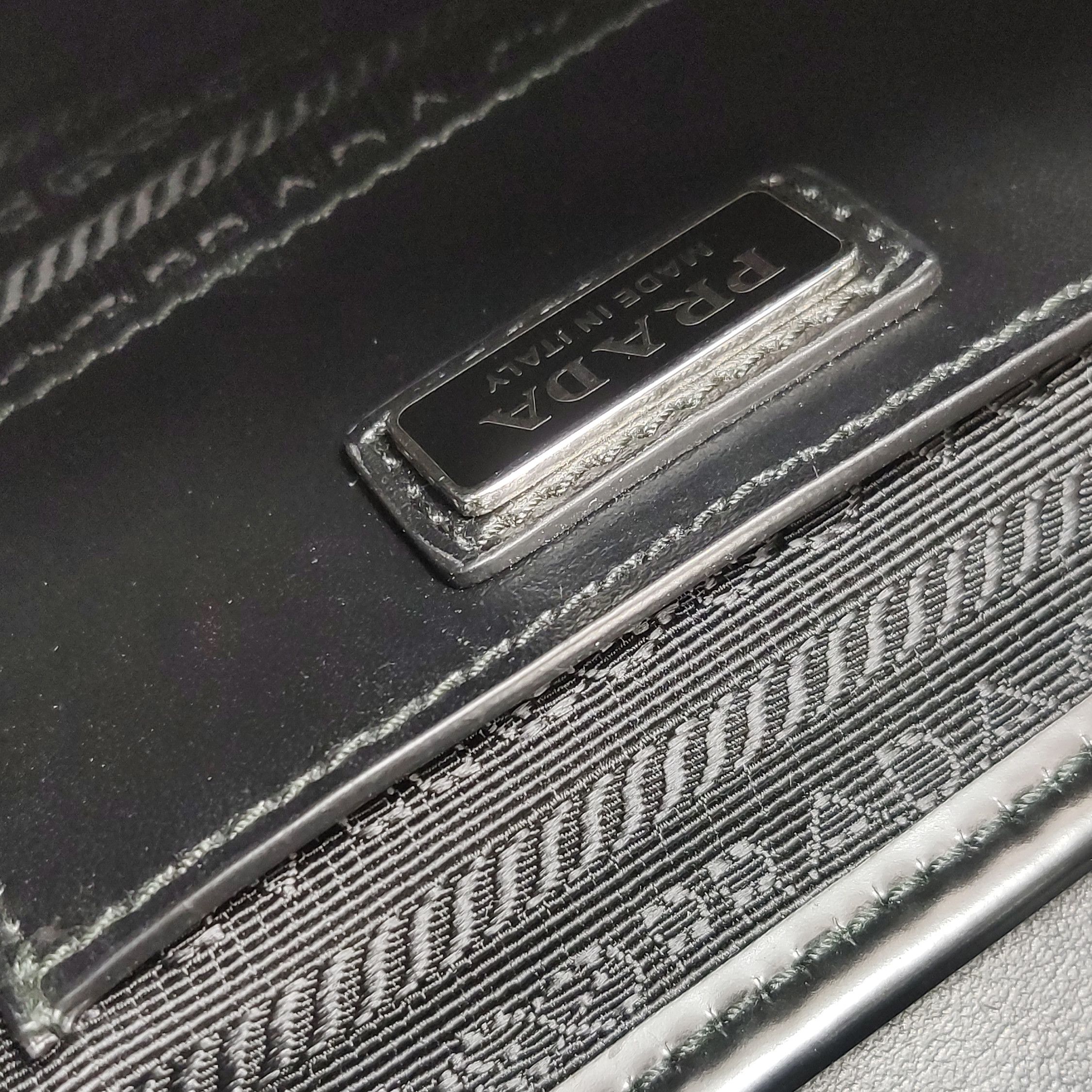 Prada Prada Nylon Leather Triangle Logo Shoulder Bag Size ONE SIZE - 12 Thumbnail