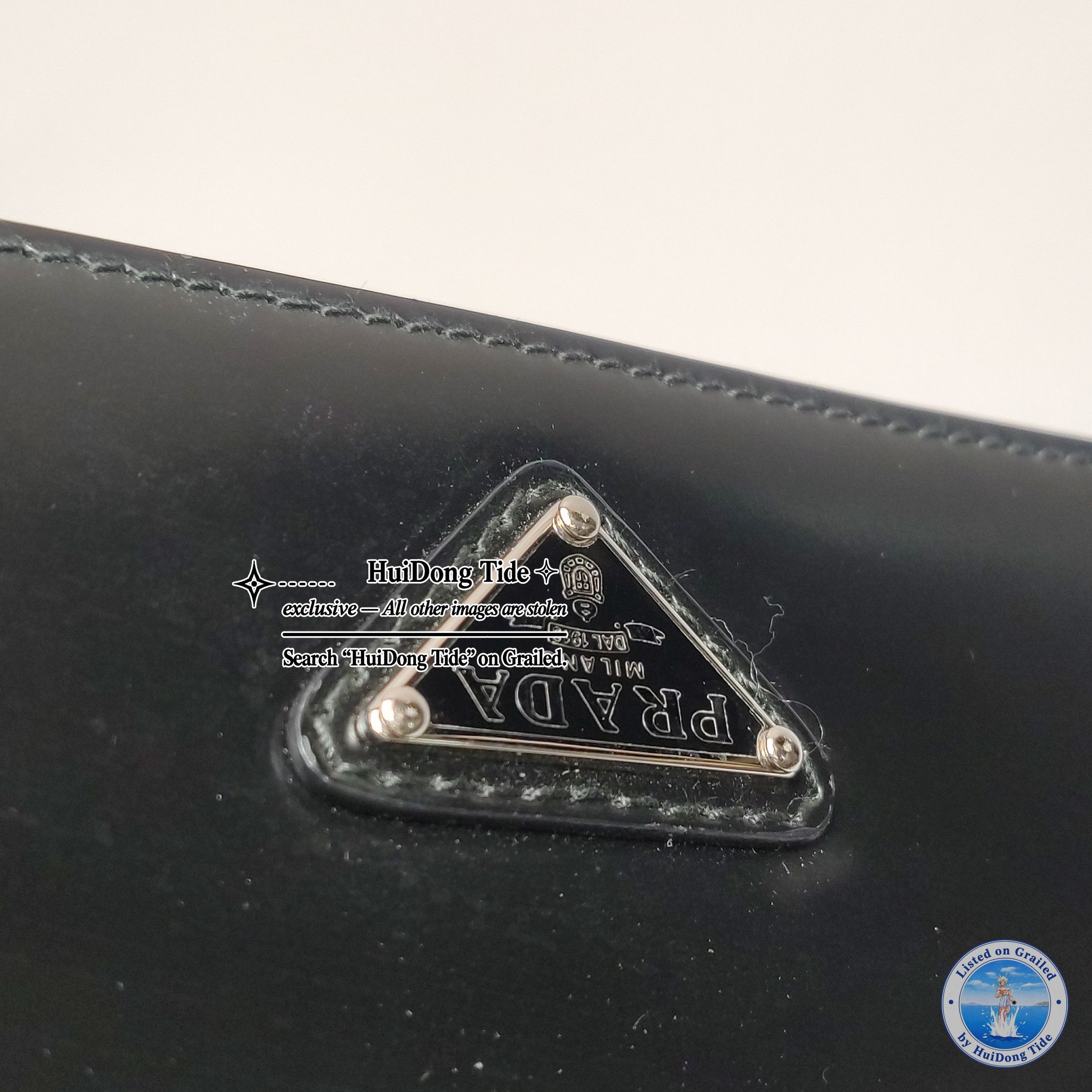 Prada Prada Nylon Leather Triangle Logo Shoulder Bag Size ONE SIZE - 17 Thumbnail