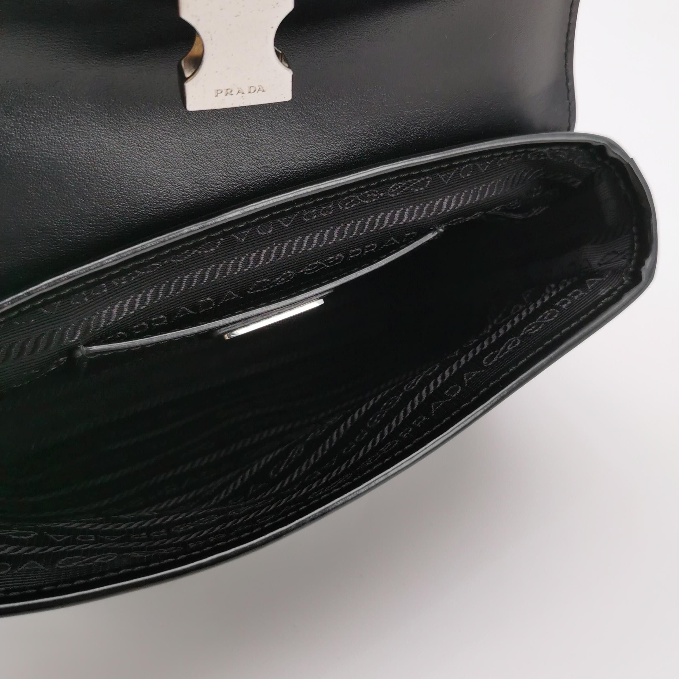 Prada Prada Nylon Leather Triangle Logo Shoulder Bag Size ONE SIZE - 7 Thumbnail