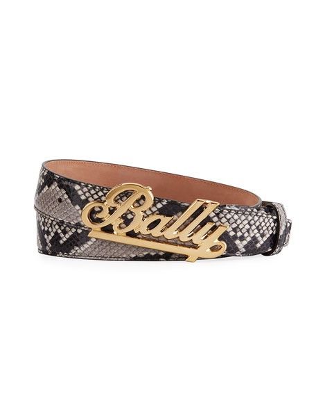 Bally snakeskin belt best sale