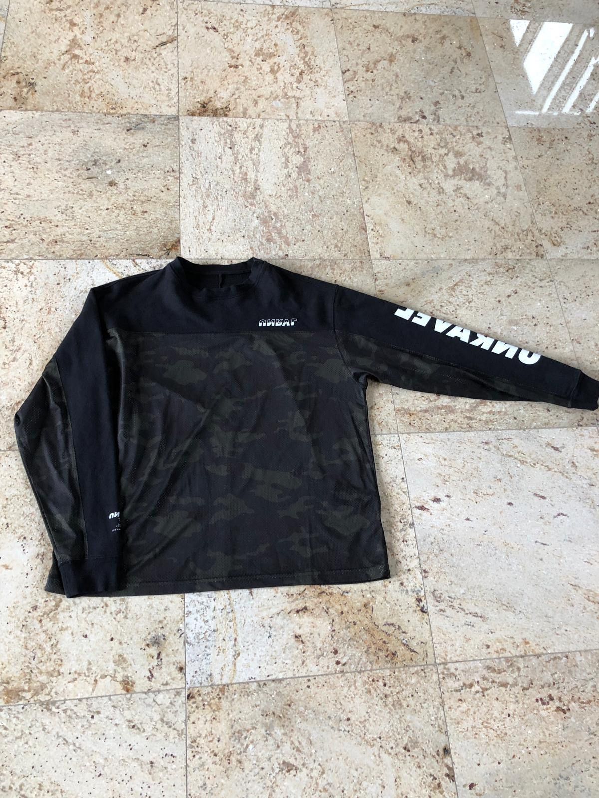 image of Ben Taverniti Unravel Project Black Camo Mesh Long sleeve Tee, Men's (Size Large)