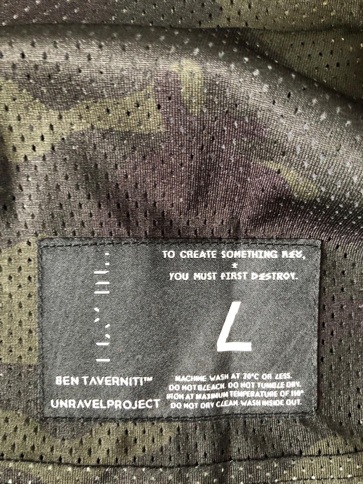 Ben Taverniti Unravel Project Black Camo Mesh LS Tee Size US L / EU 52-54 / 3 - 5 Thumbnail