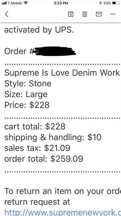Supreme Supreme Is Love Denim Work Jacket | Grailed