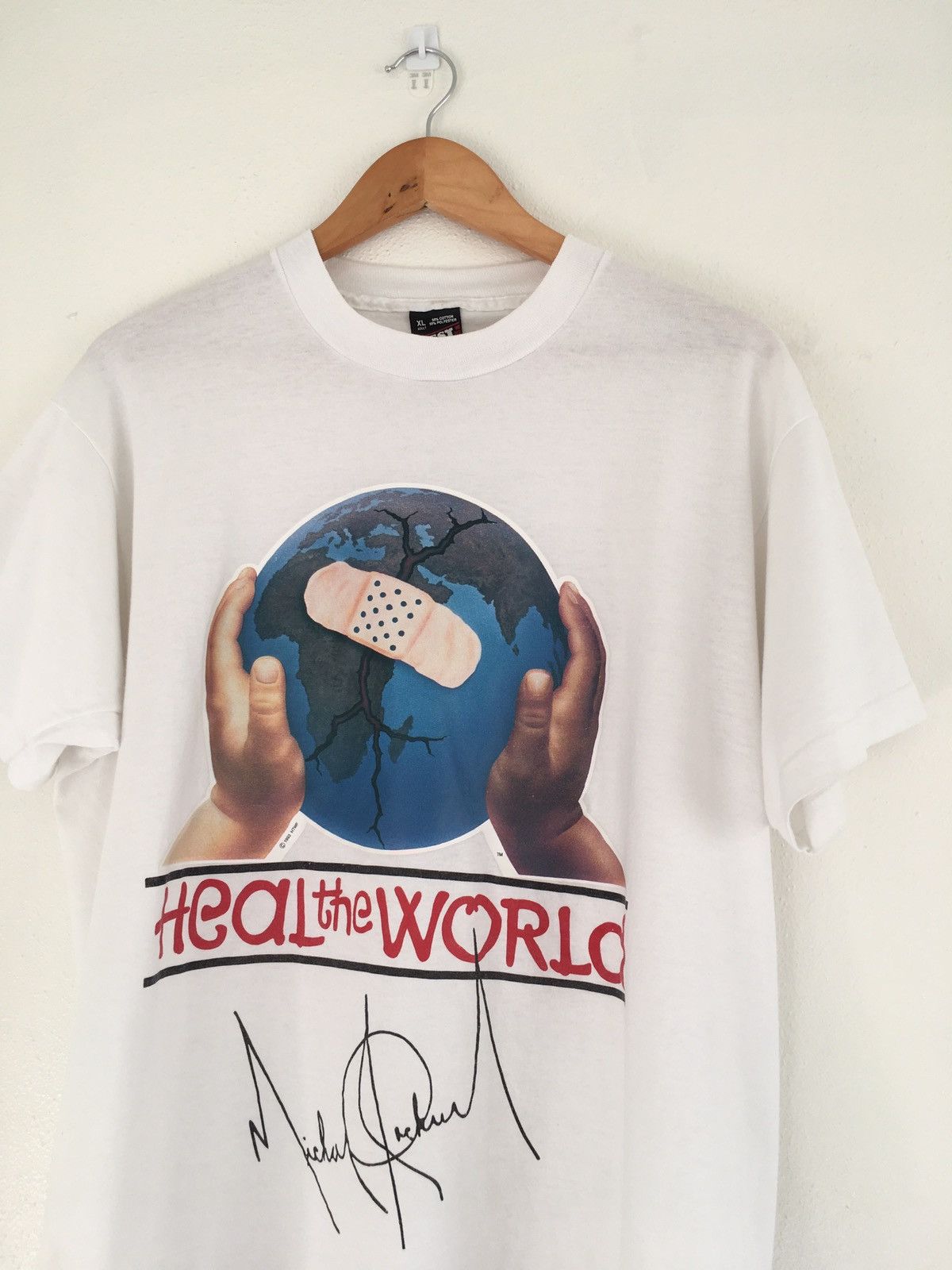 Vintage 1993 Michael Jackson Heal the World T Shirt | Grailed