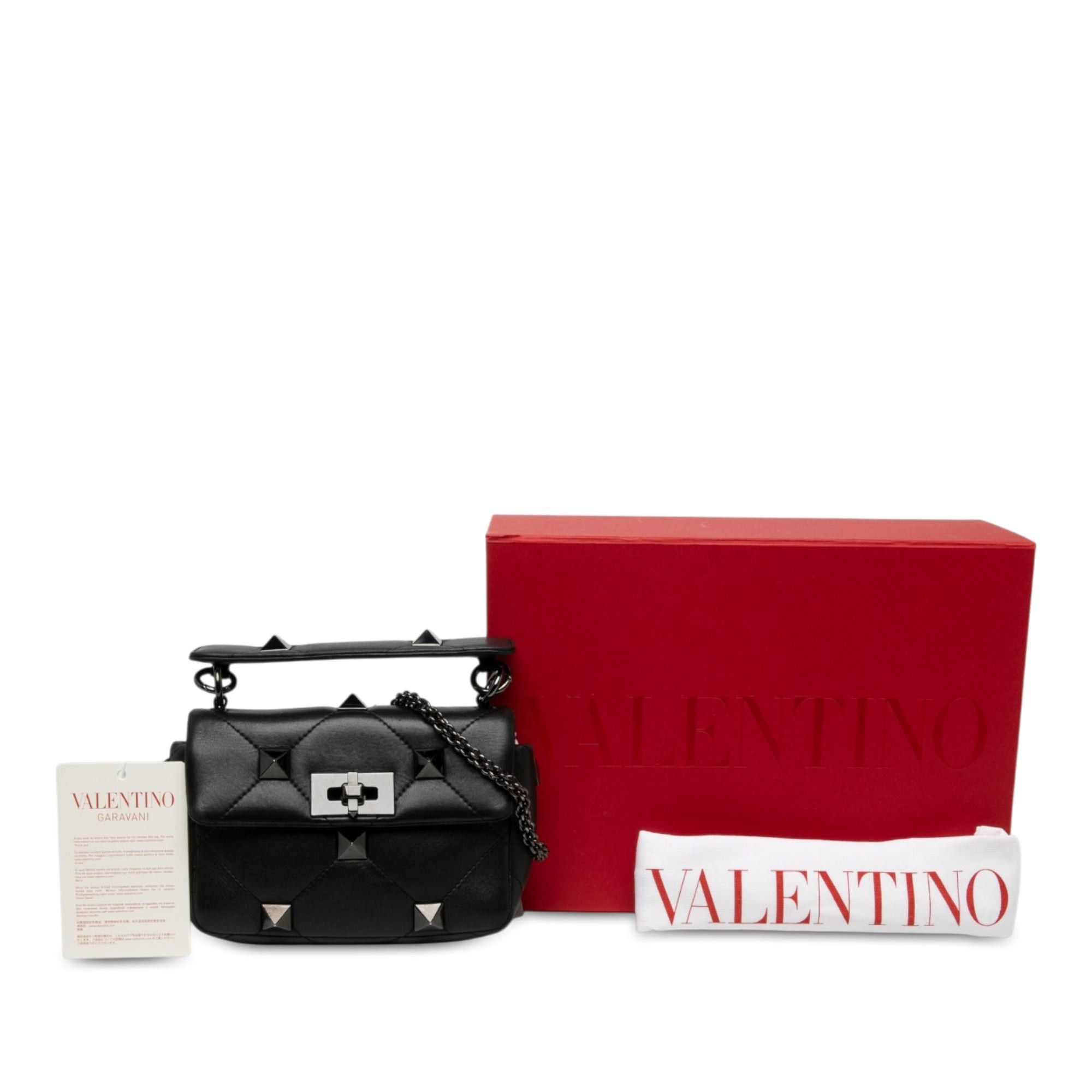 Valentino Nappa Monochrome Roman Stud Satchel Size ONE SIZE - 6 Thumbnail
