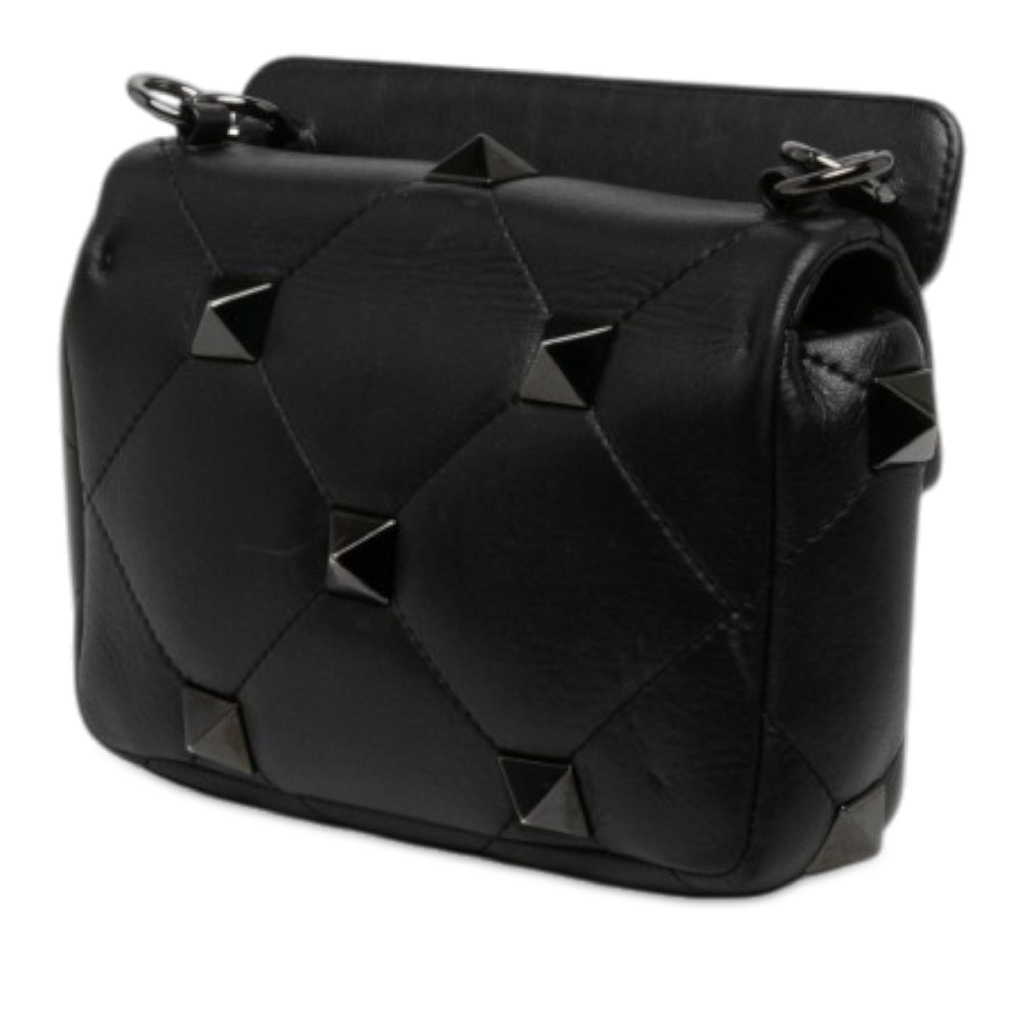 Valentino Nappa Monochrome Roman Stud Satchel Size ONE SIZE - 2 Thumbnail