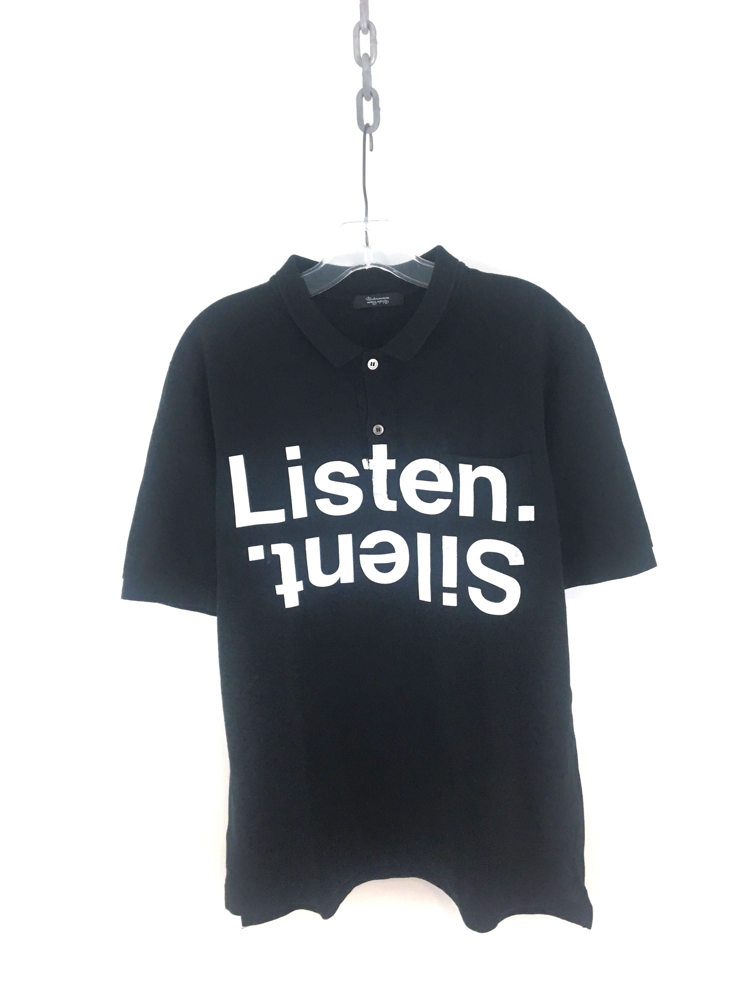 Undercover Listen. Silent. Polo Shirt | Grailed