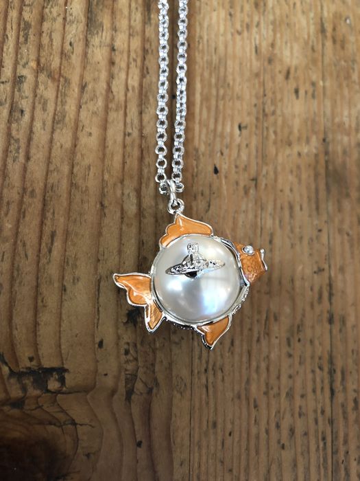 Vivienne Westwood Vivienne Westwood Fish Orb Necklace | Grailed