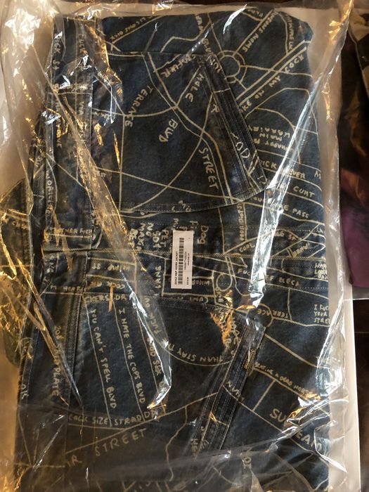 Supreme Supreme Gonz Map Work Jacket (Blue) | Grailed