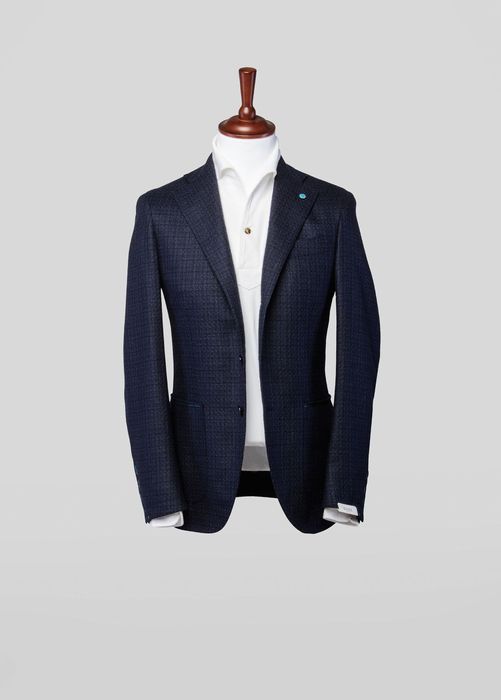 Eidos Napoli Eidos Napoli Wool / Silk Blue Tenero Sportcoat Size 42R - 10 Preview