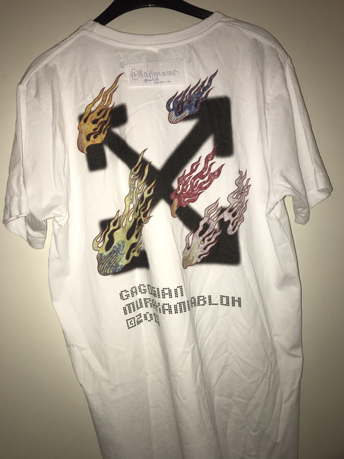 OFF-WHITE Murakami America Too Tee White