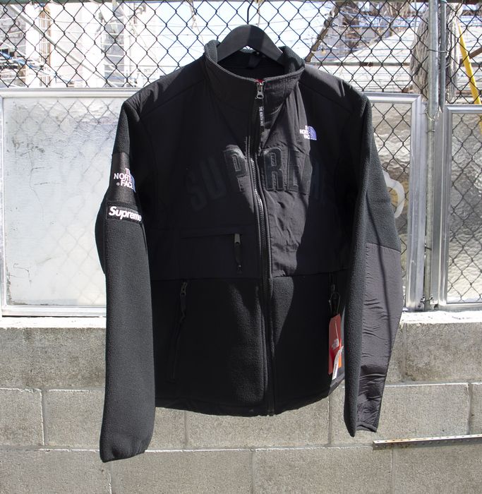 Supreme The North Face Arc Logo Denali Fleece Jacket Black