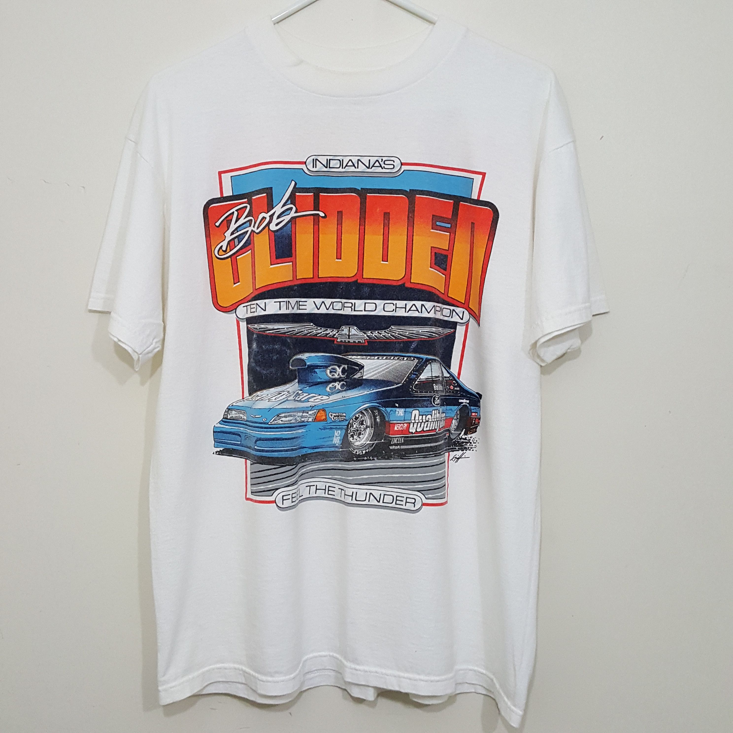 Vintage (free shipping) 90s Ford Bob Glidden tee | Grailed