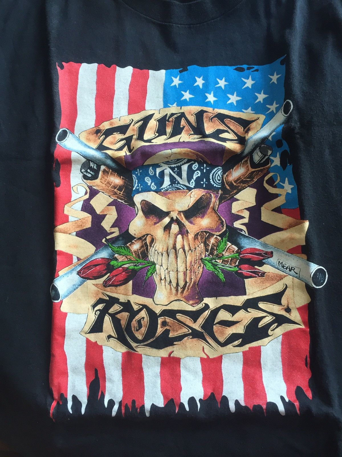 Vintage GUNS N FUCKIN ROSES TEE 91/92 | Grailed