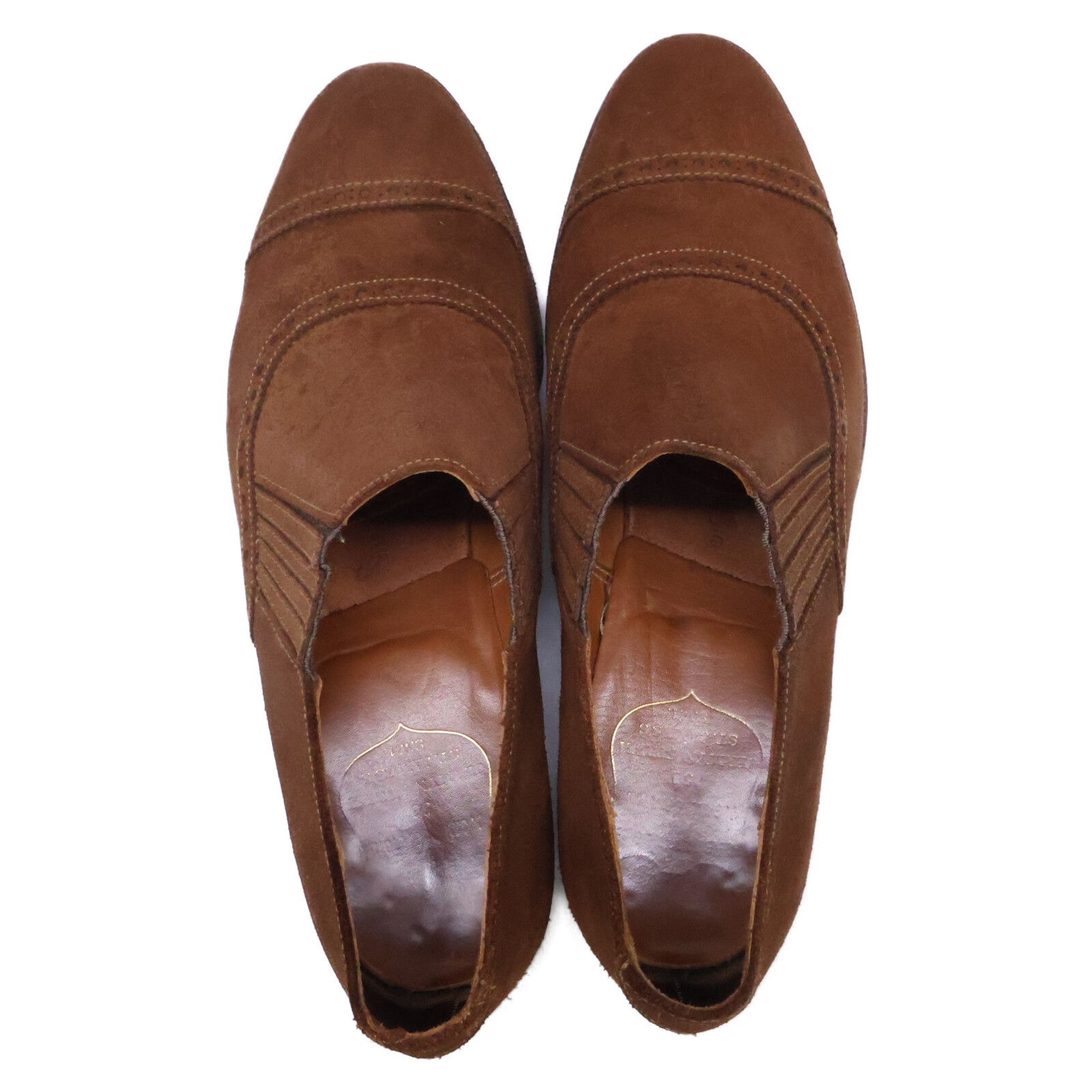 Crockett&Jones Paulsen Scorn Suede Elastic Shoes Sneakers Size 6 1/2e in Brown, Men's — image 5 of 6