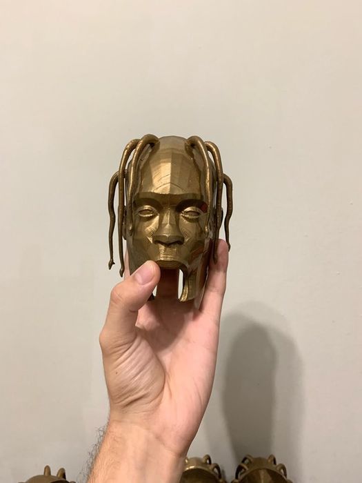 Travis Scott Travis Scott Astroworld cd album cover 3D printed head ...