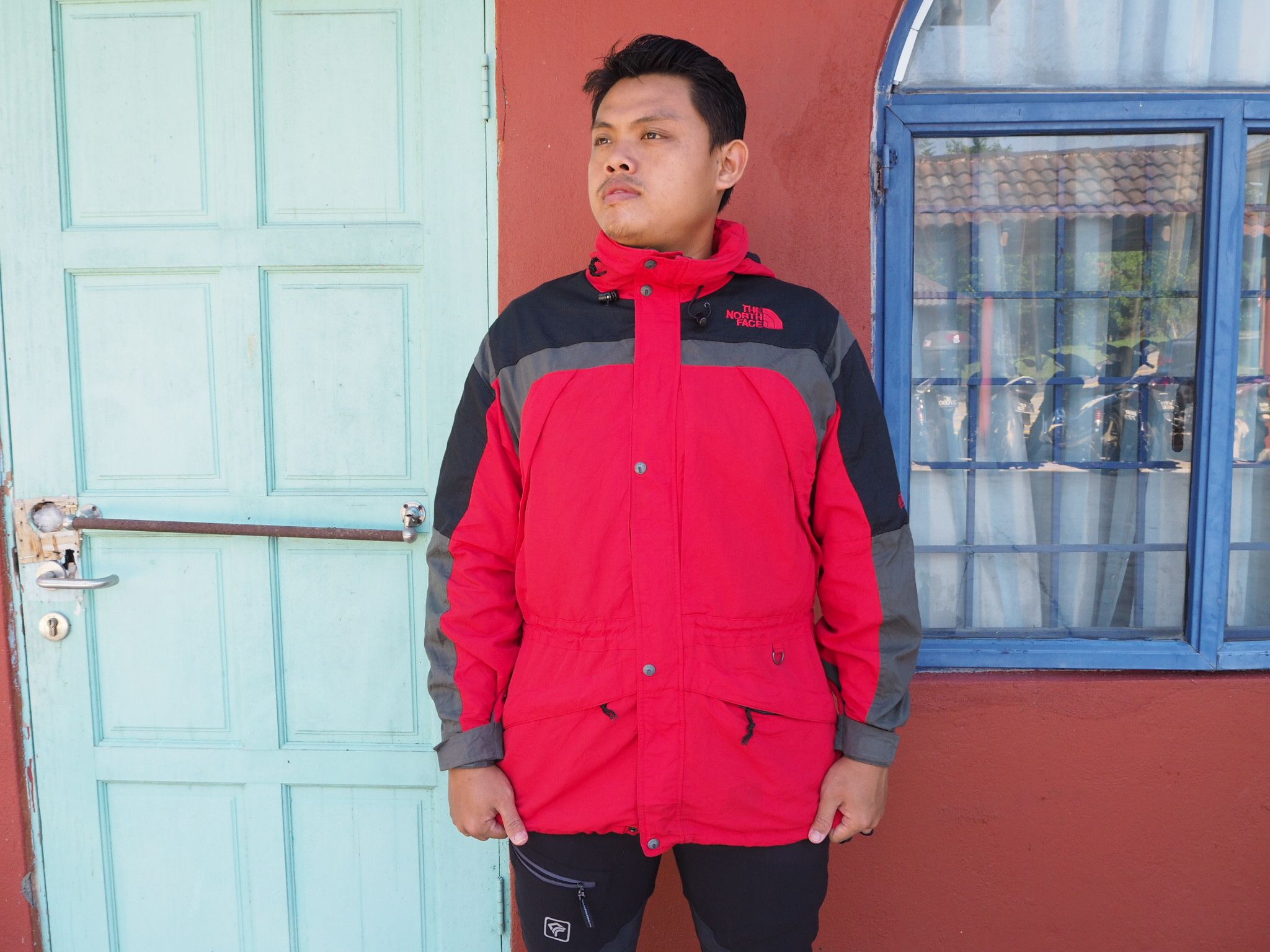 The North Face Vintage Holy Grails Rare OG Vintage 90s TNF The North Face not Supreme Extreme Gear Center Back Logo Winter Ski Coat Jacket Red Black Khaki Grailed