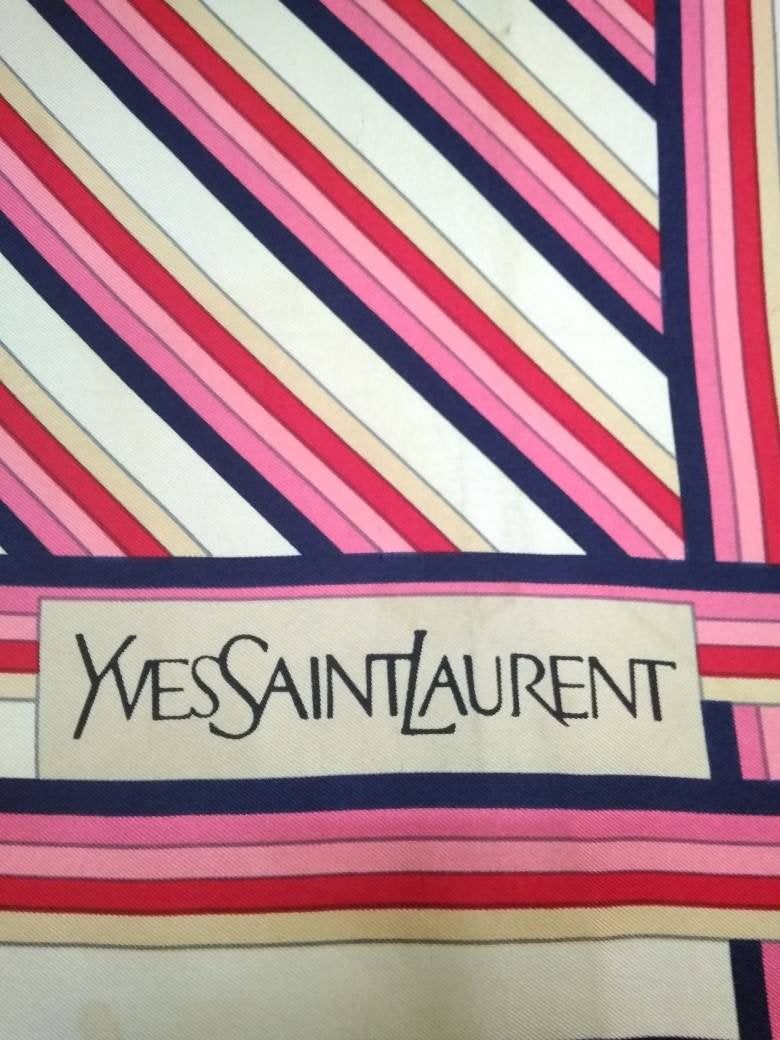 Yves Saint Laurent YSL YvesSaintLaurent Silk Scarf Muffler Shawl Scarves Size ONE SIZE - 2 Thumbnail