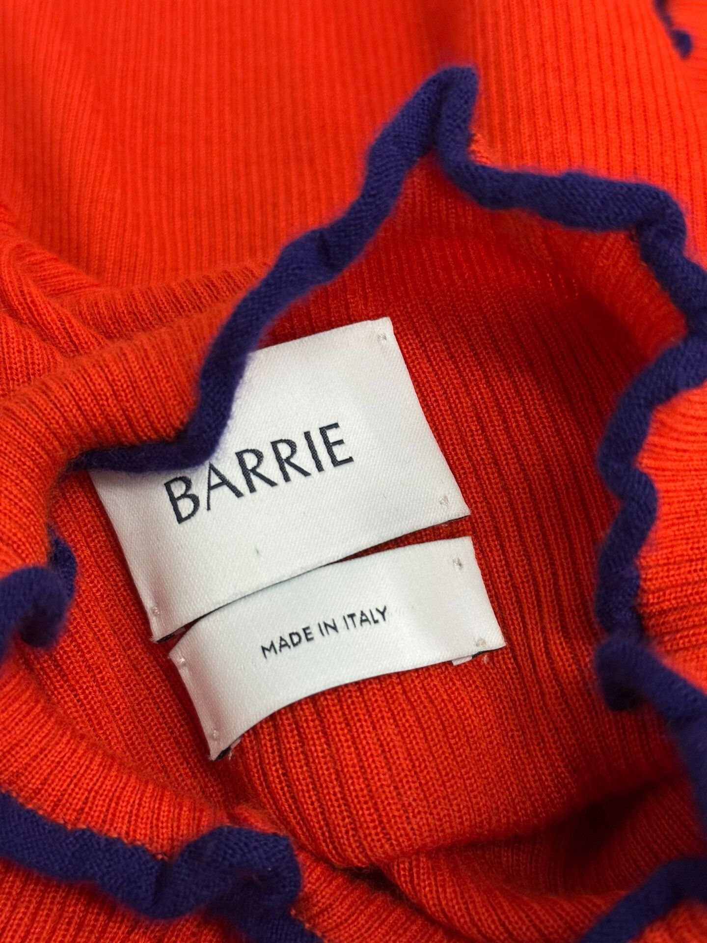 Barrie Red Ribbed Cashmere Sweater, Women's — image 4 of 6