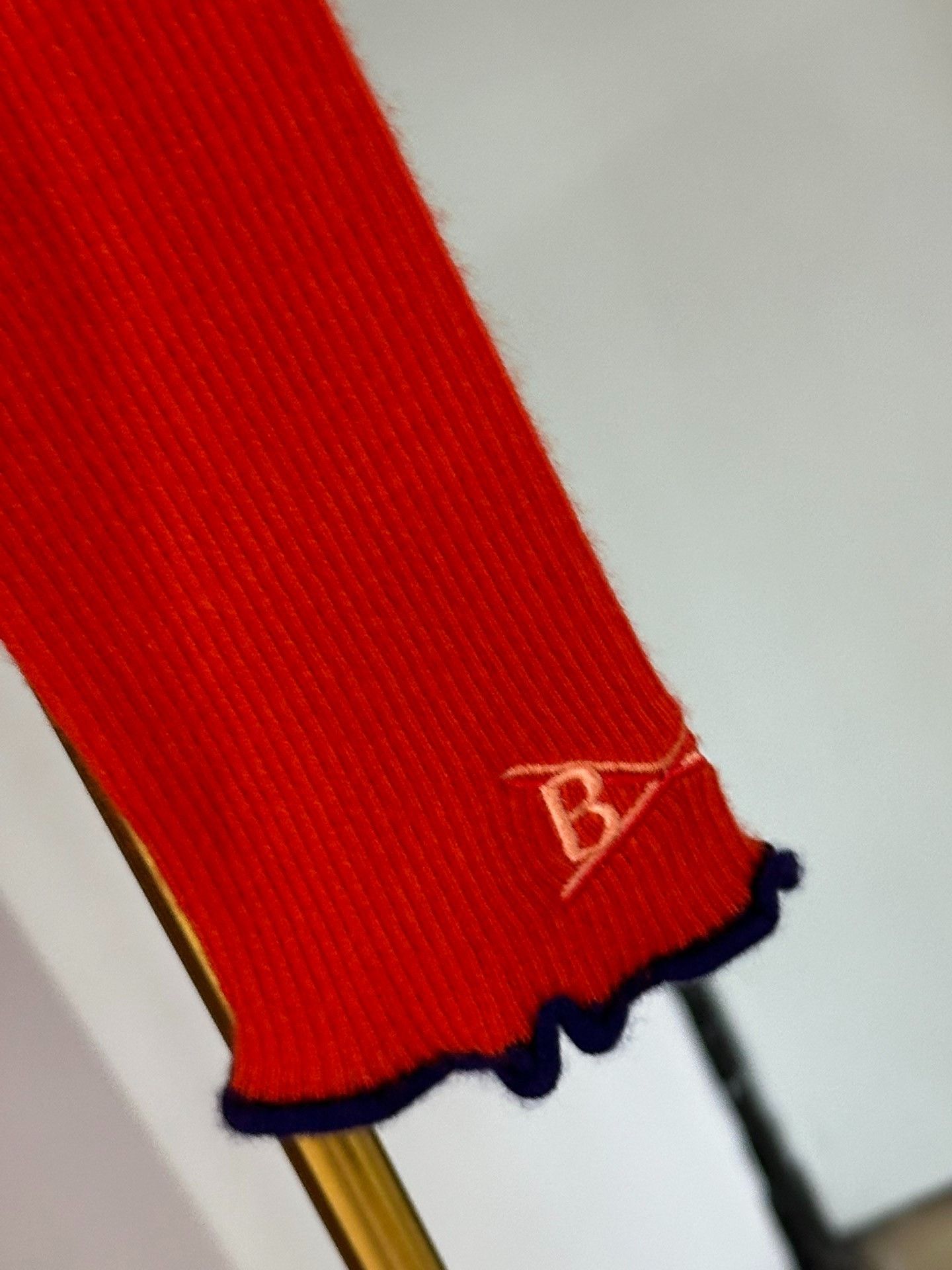 Barrie Red Ribbed Cashmere Sweater, Women's — image 2 of 6