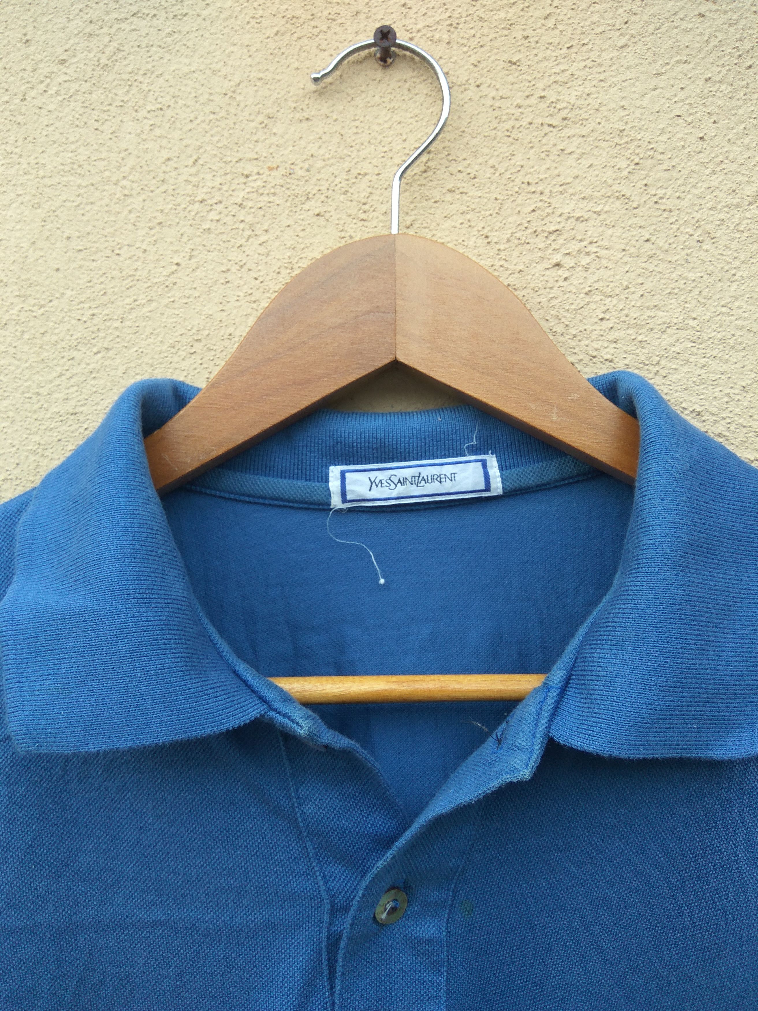 Yves Saint Laurent Vintage YSL collar tee small logo polos Size US L / EU 52-54 / 3 - 4 Thumbnail