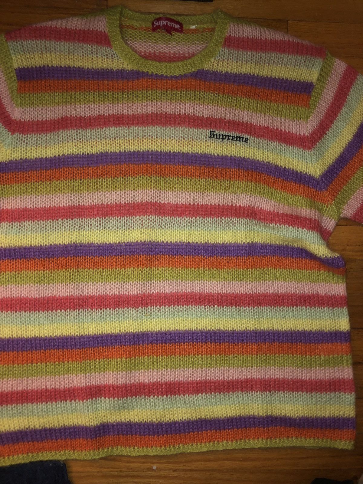 Supreme Supreme Stripe Mohair Sweater Size US XL / EU 56 / 4 - 1 Thumbnail