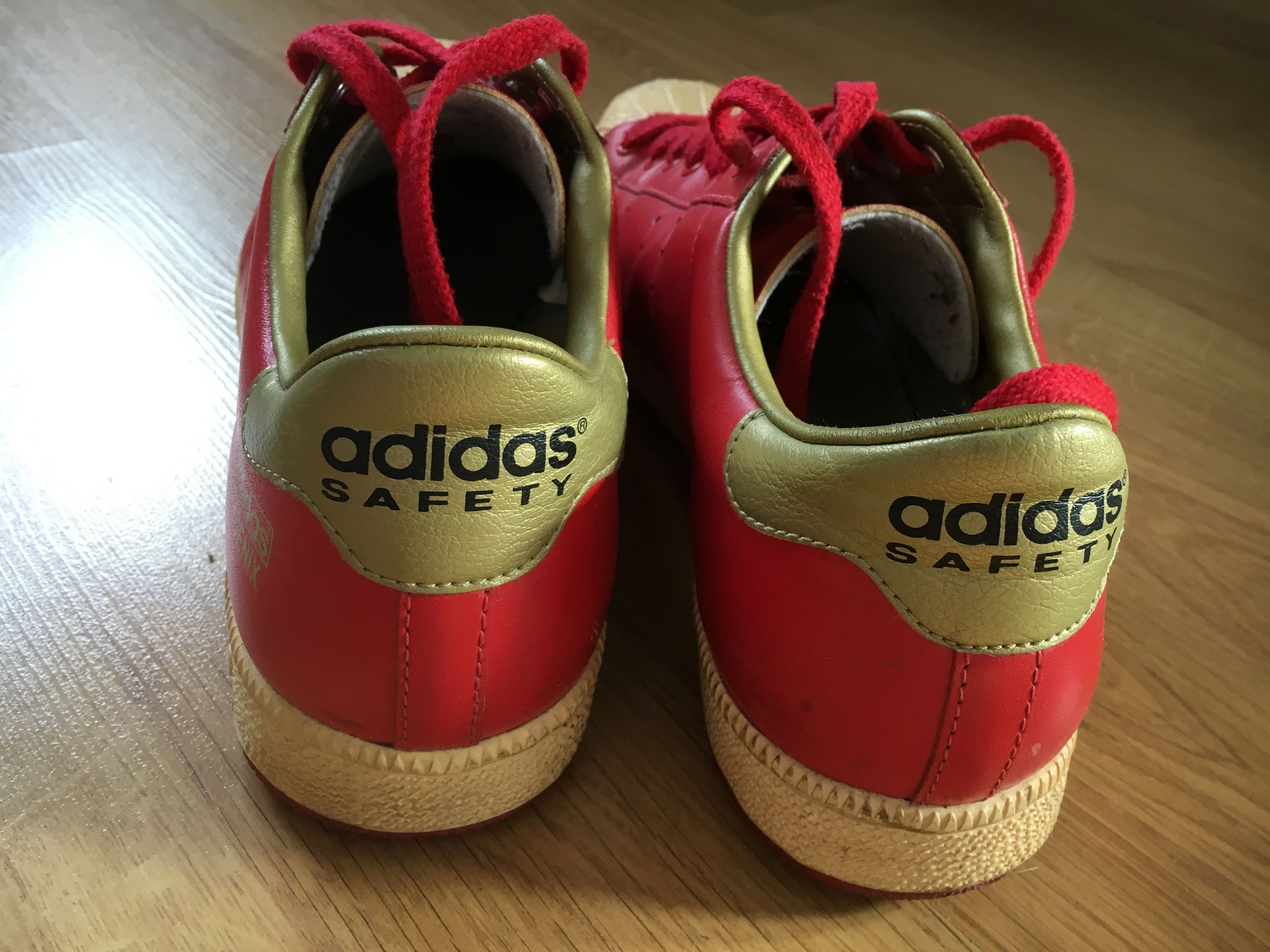 Adidas Phoenix Safety trainers in red and gold Grailed