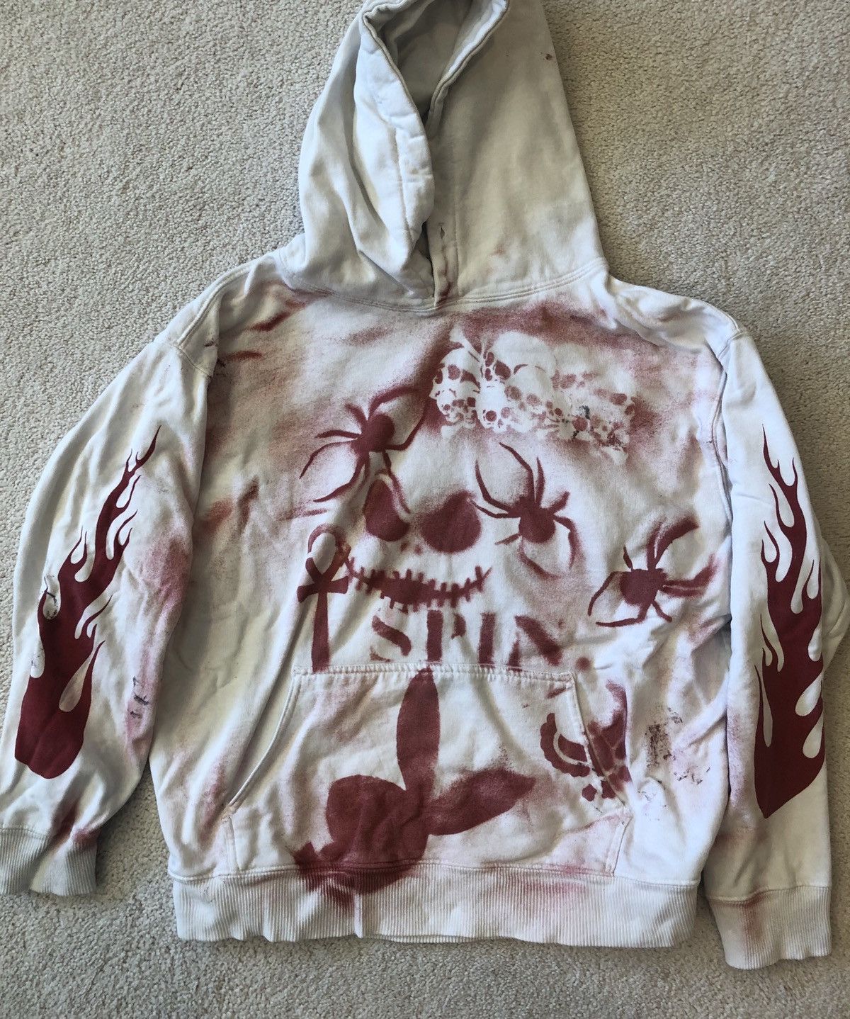 custom spray paint hoodie 